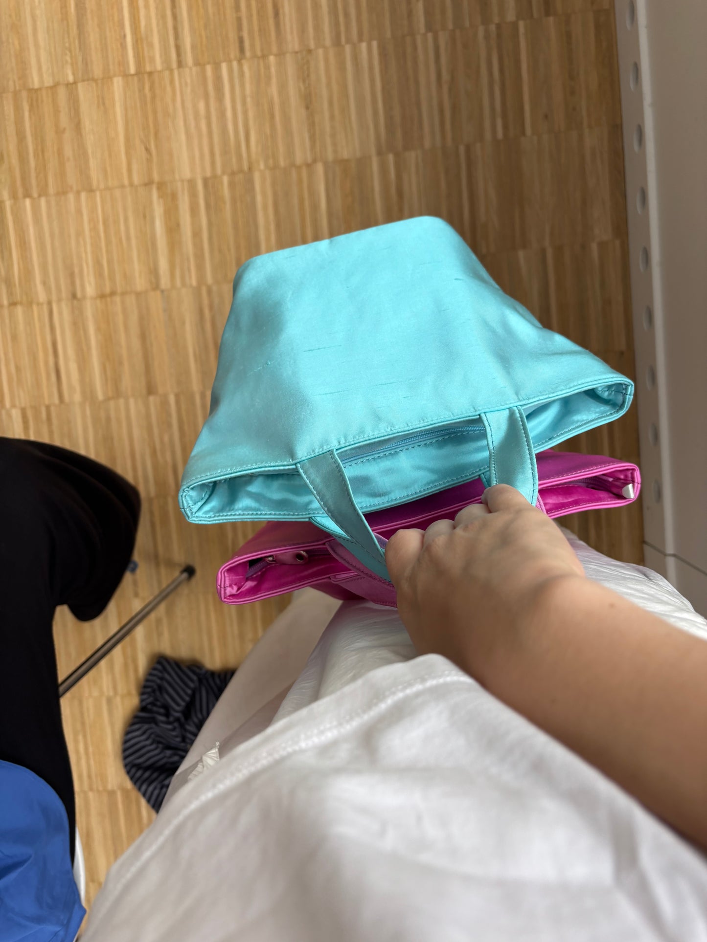 Hai x BC Silk Bag - Aqua