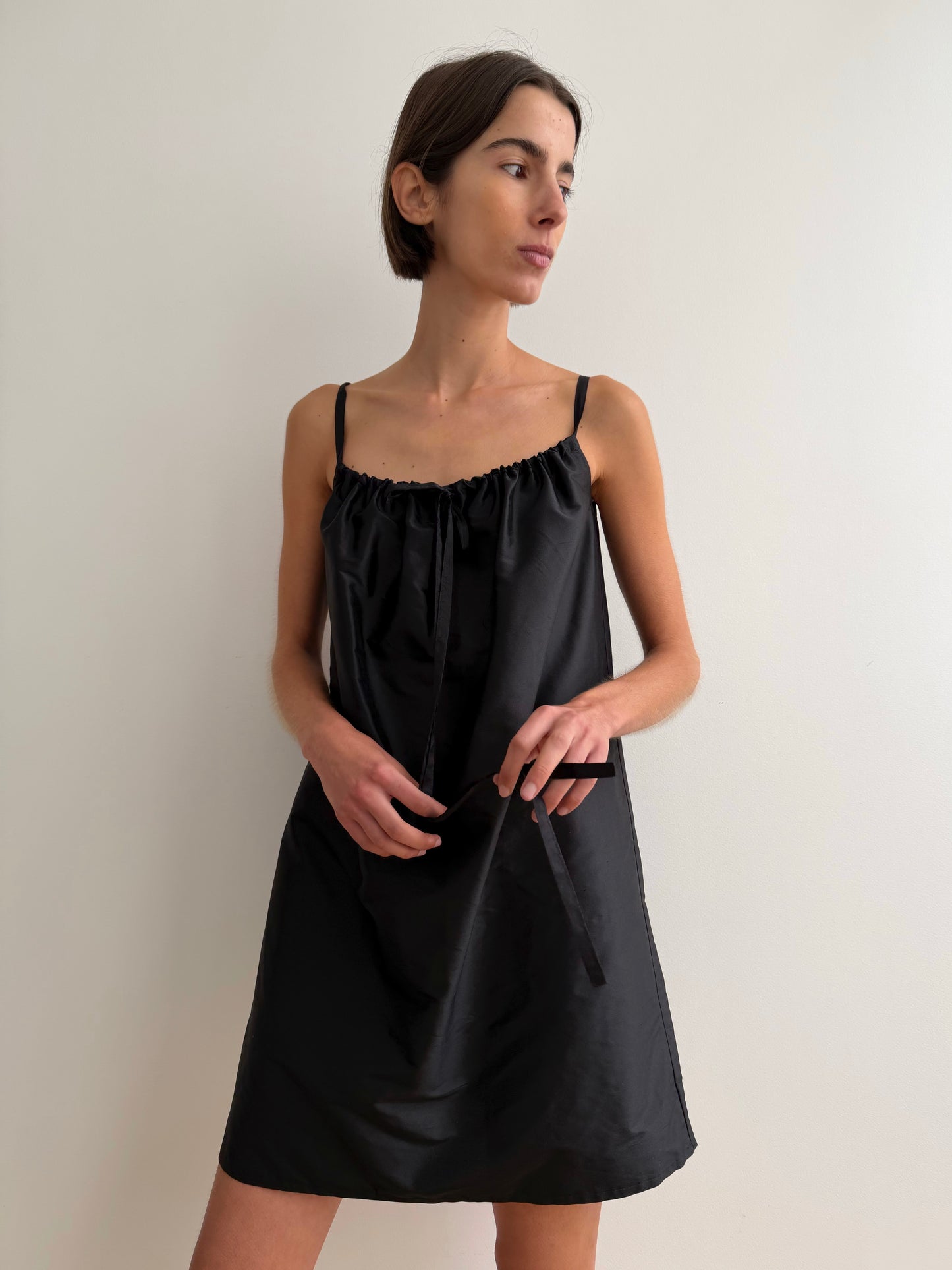 Hai x BC Silk Bow Dress - Black