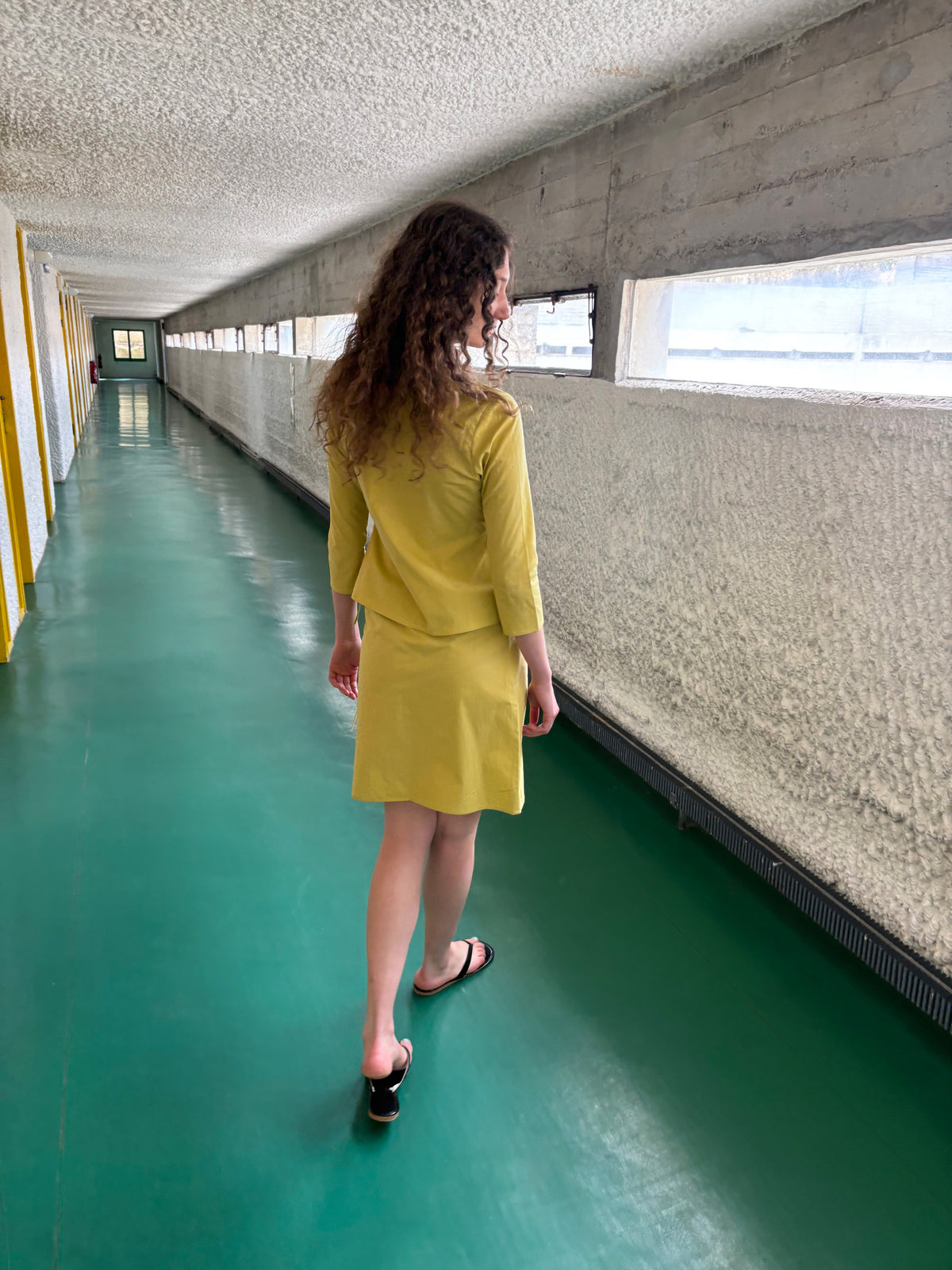 3/4 Sleeve Wrap Top - Yellow
