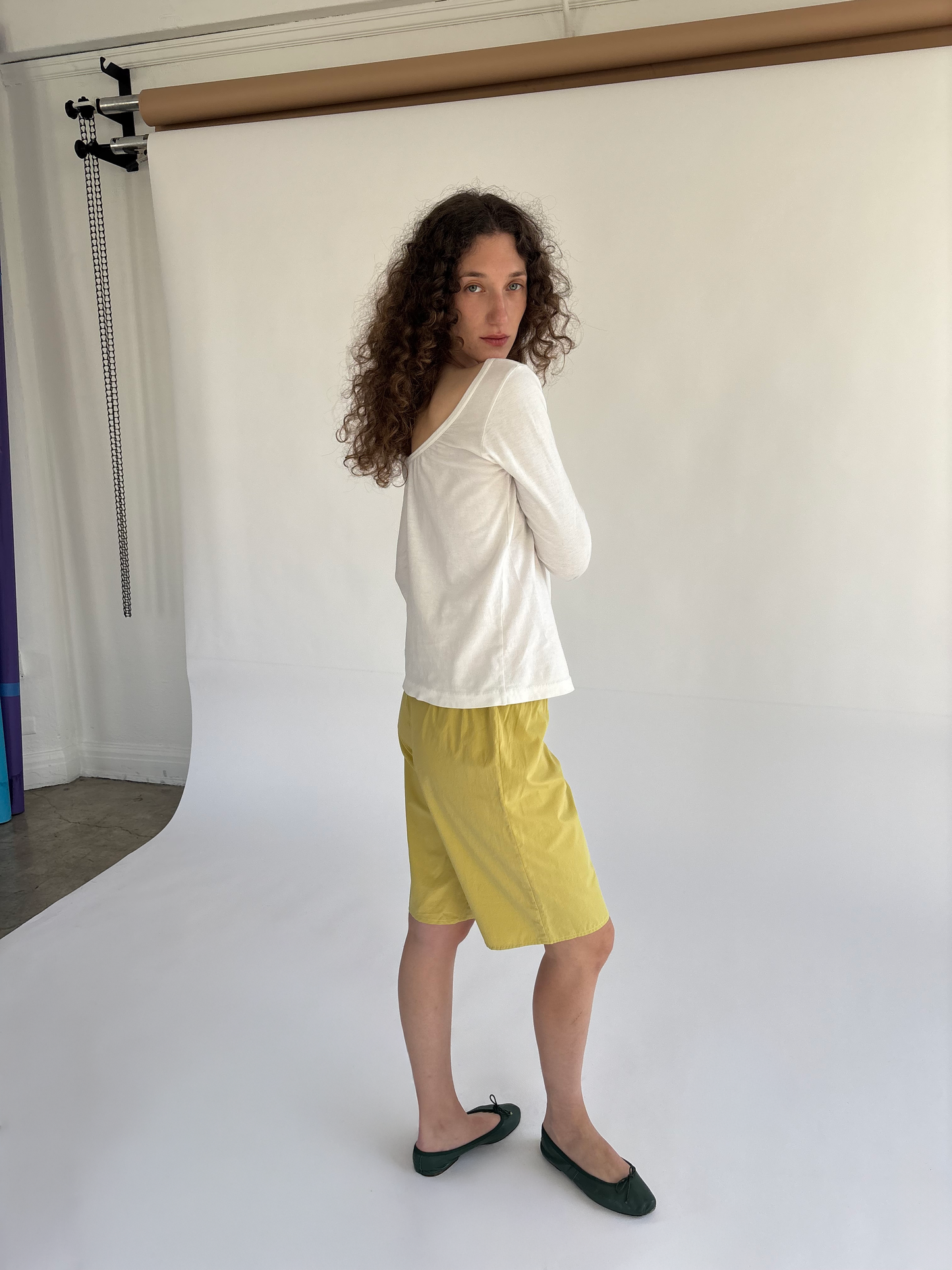 Tie Shorts - Yellow