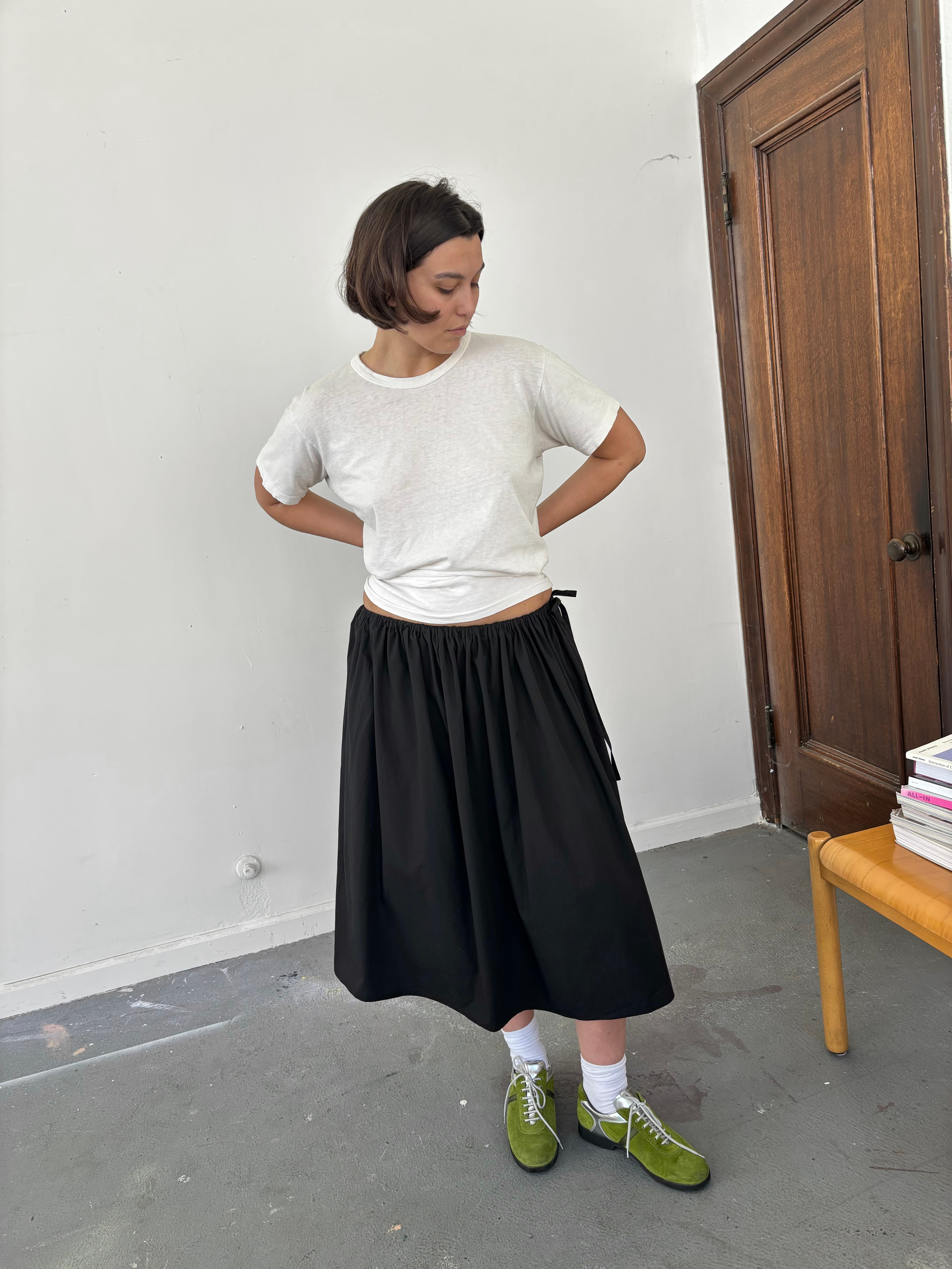 Tie Skirt - Black – Brooke Callahan