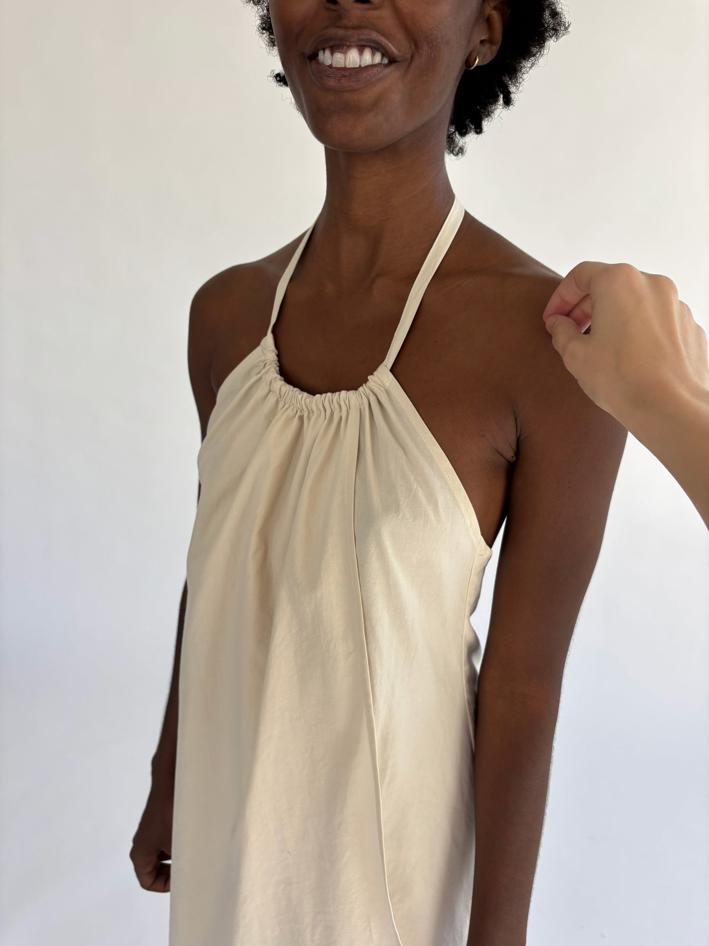 Halter Dress - Rice