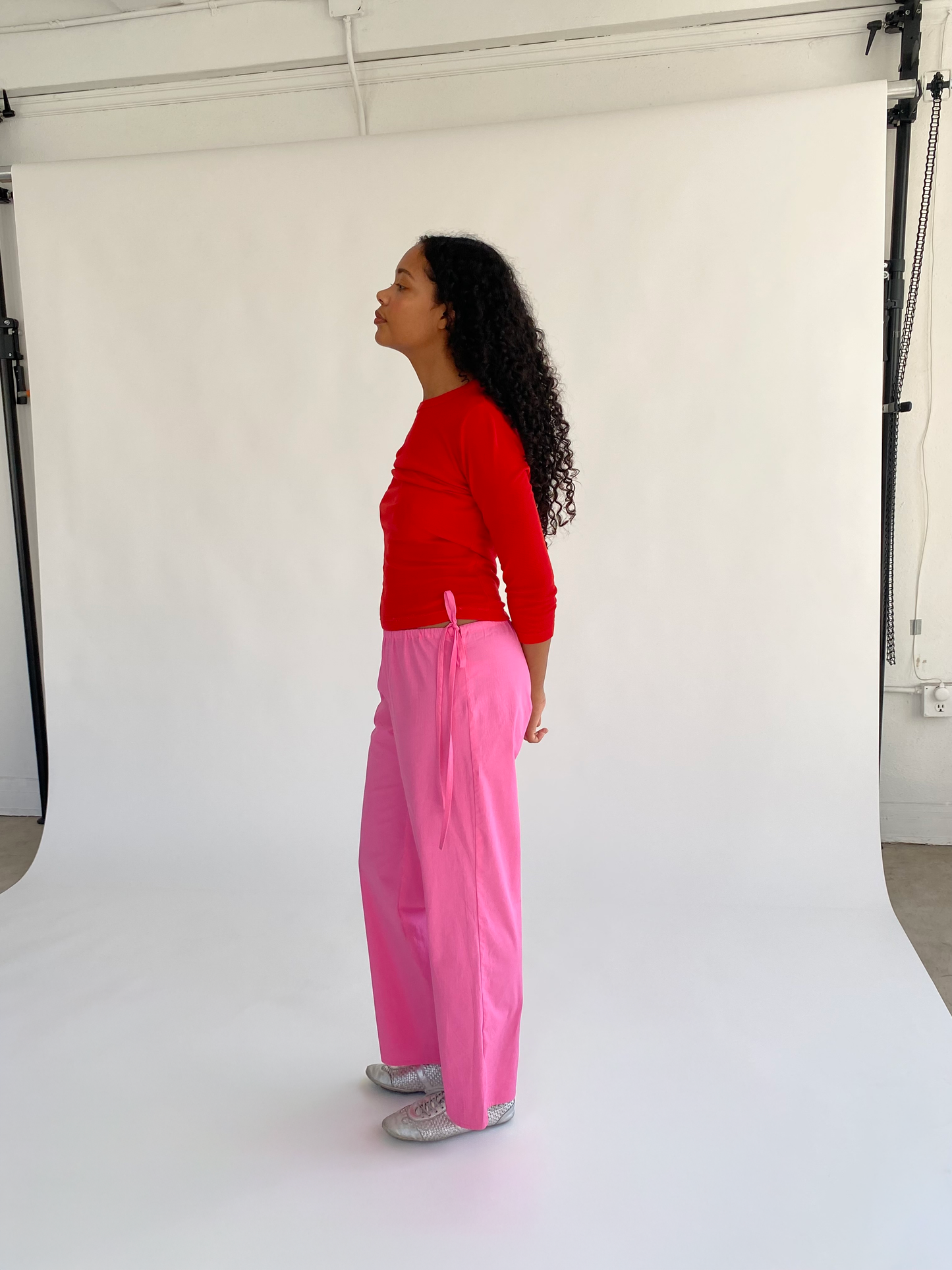 Tie Pants - Pink