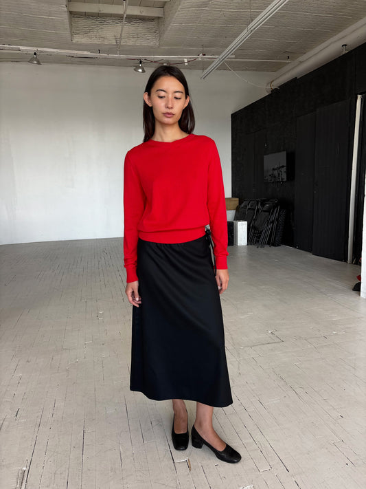 Wool Skirt - Black
