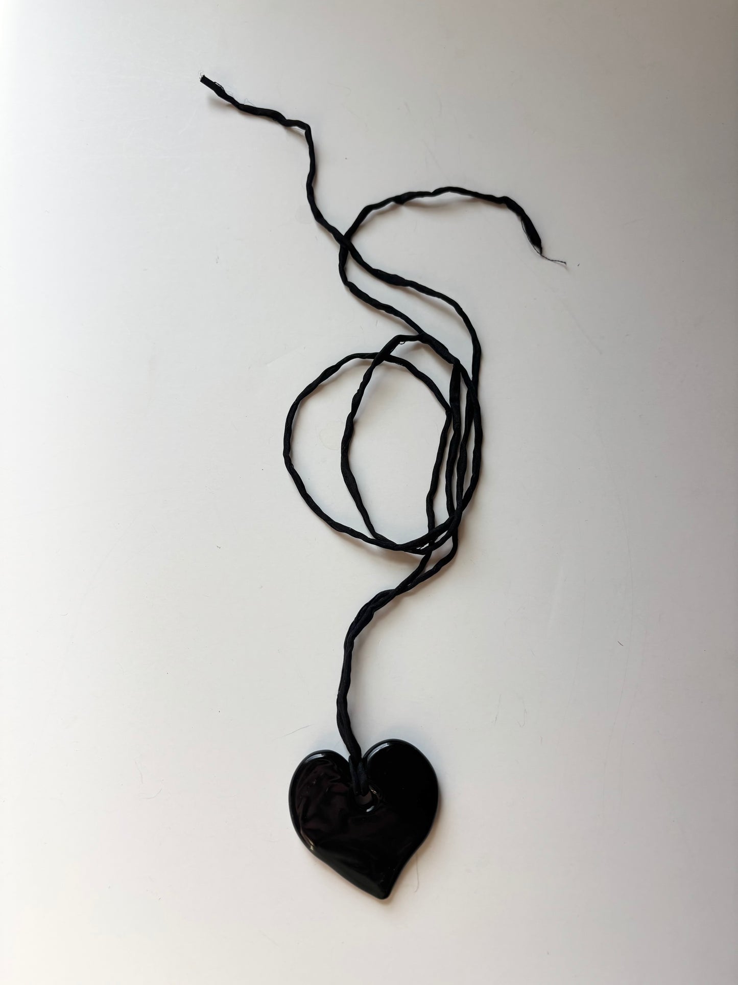 Heart Pendant - Black