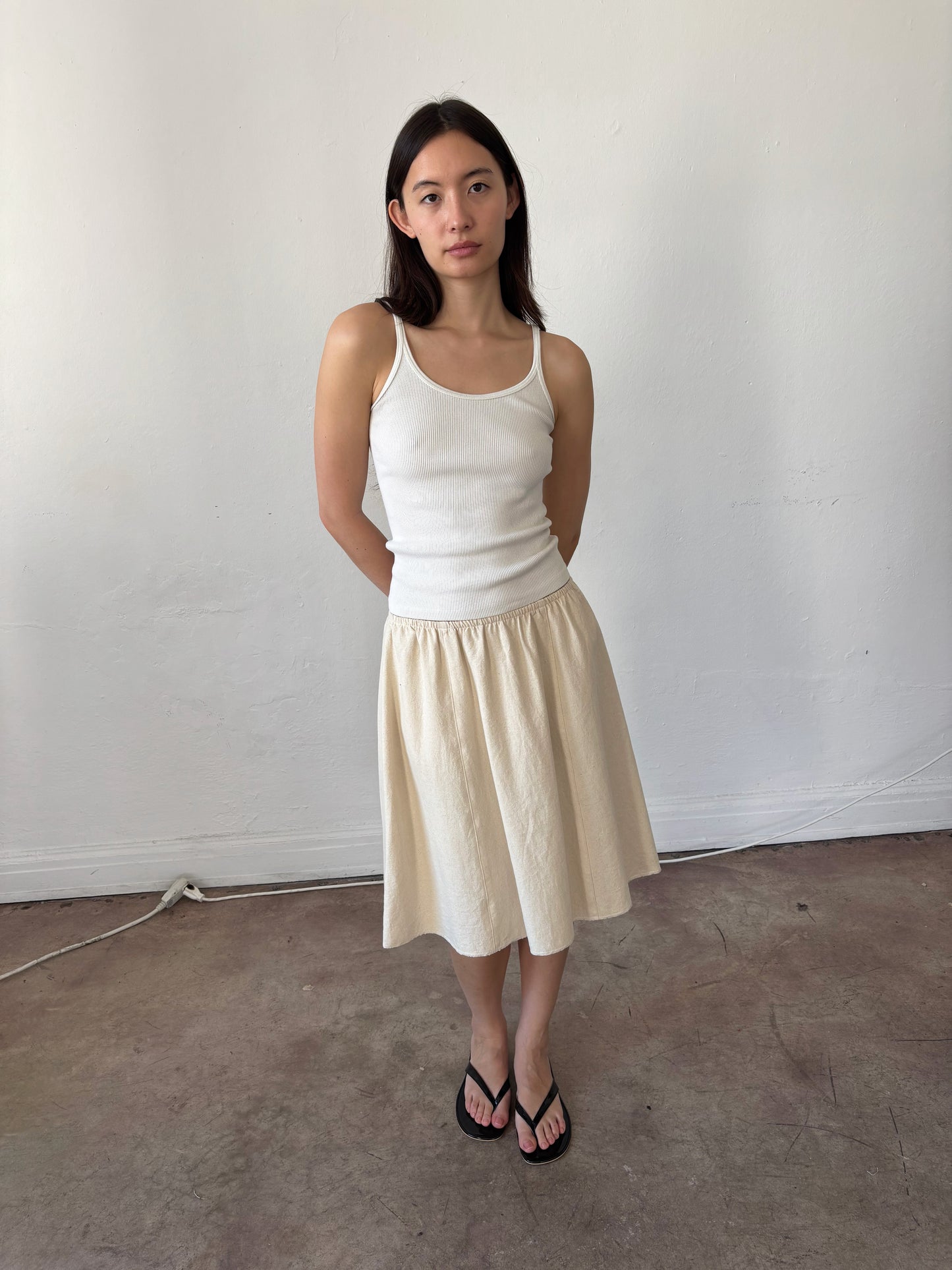 Panel Skirt - Natural