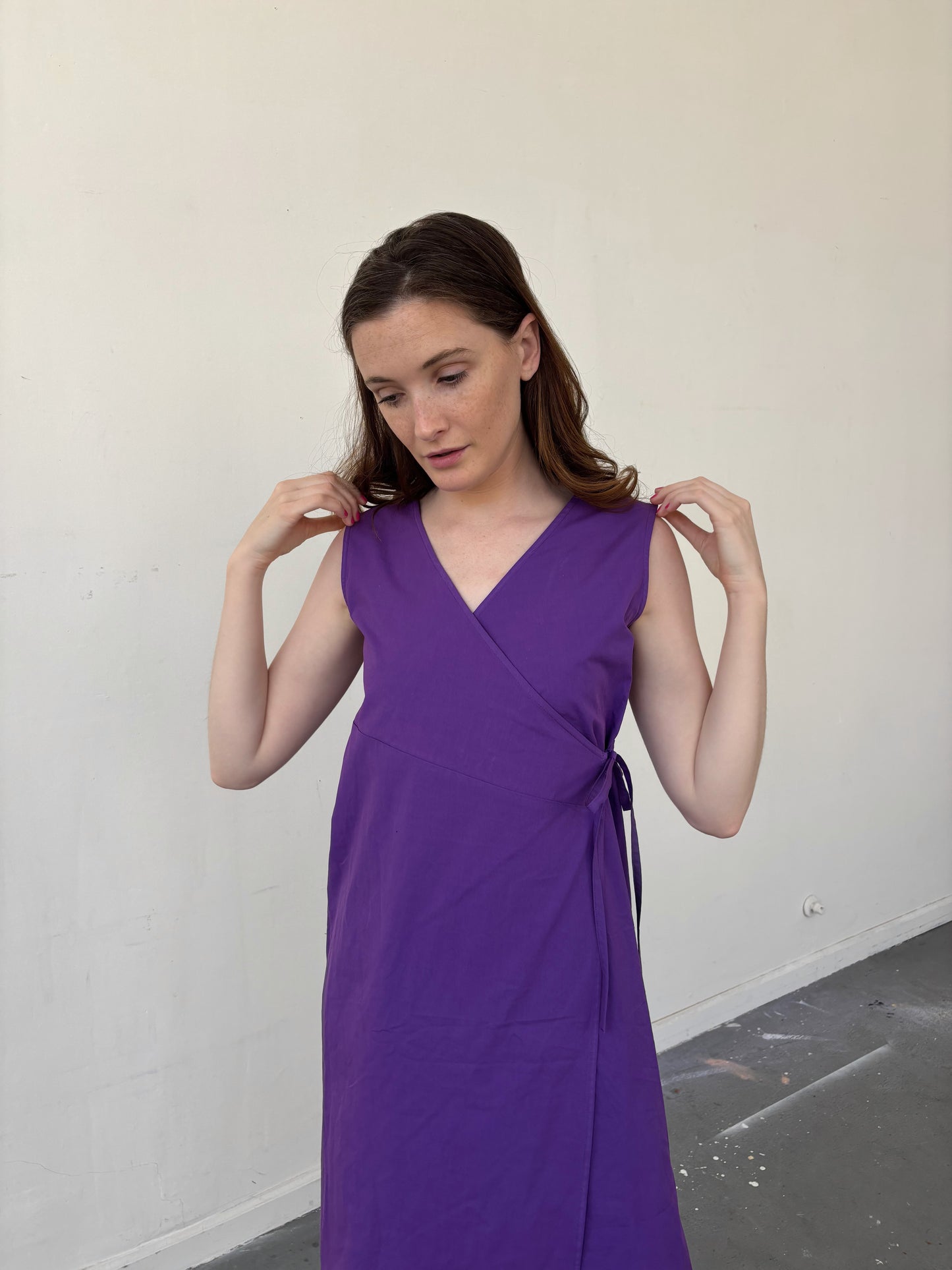Wrap Dress - Purple