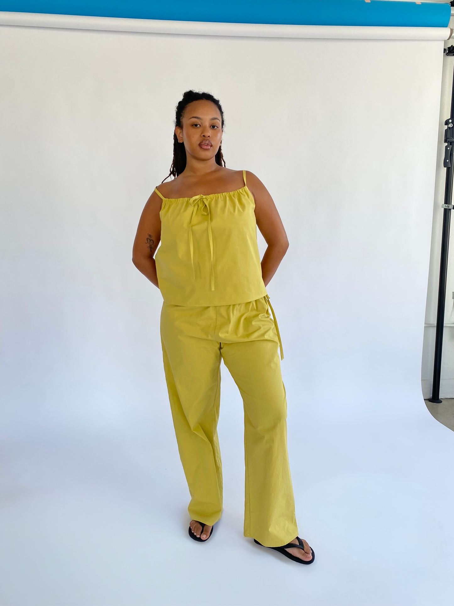 Tie Pants - Yellow