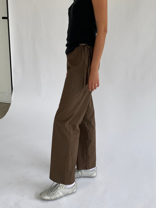 Tie Pants - Chocolate