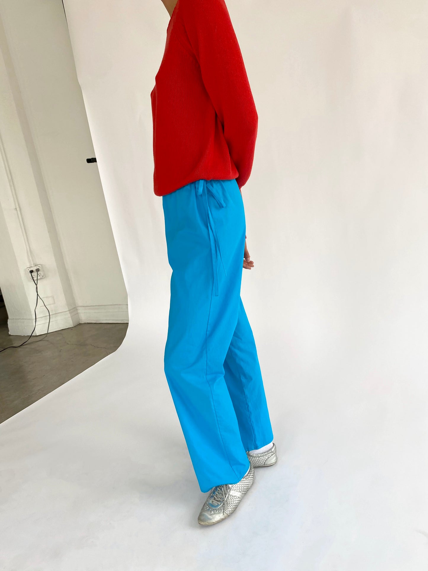 Tie Pants - Turquoise