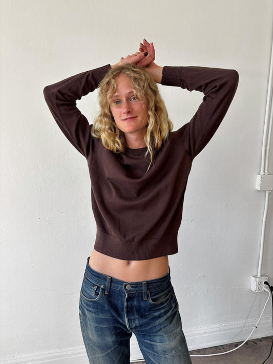 Crew Sweater - Chocolate