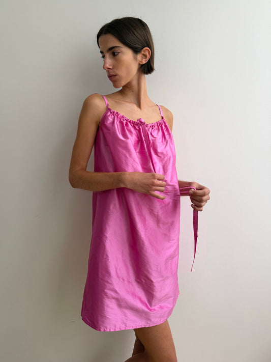 Hai x BC Silk Bow Dress - Pink