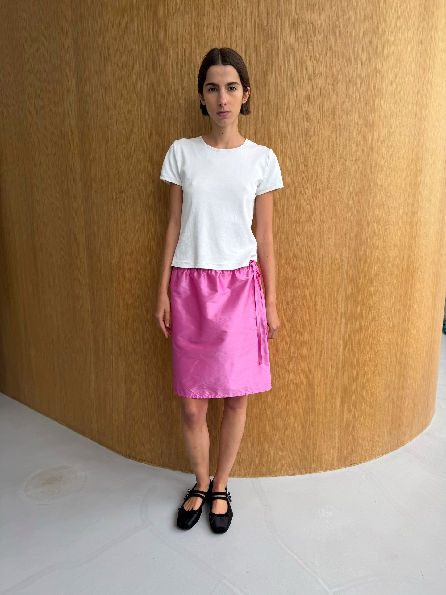 Hai x BC Silk Straight Skirt - Pink