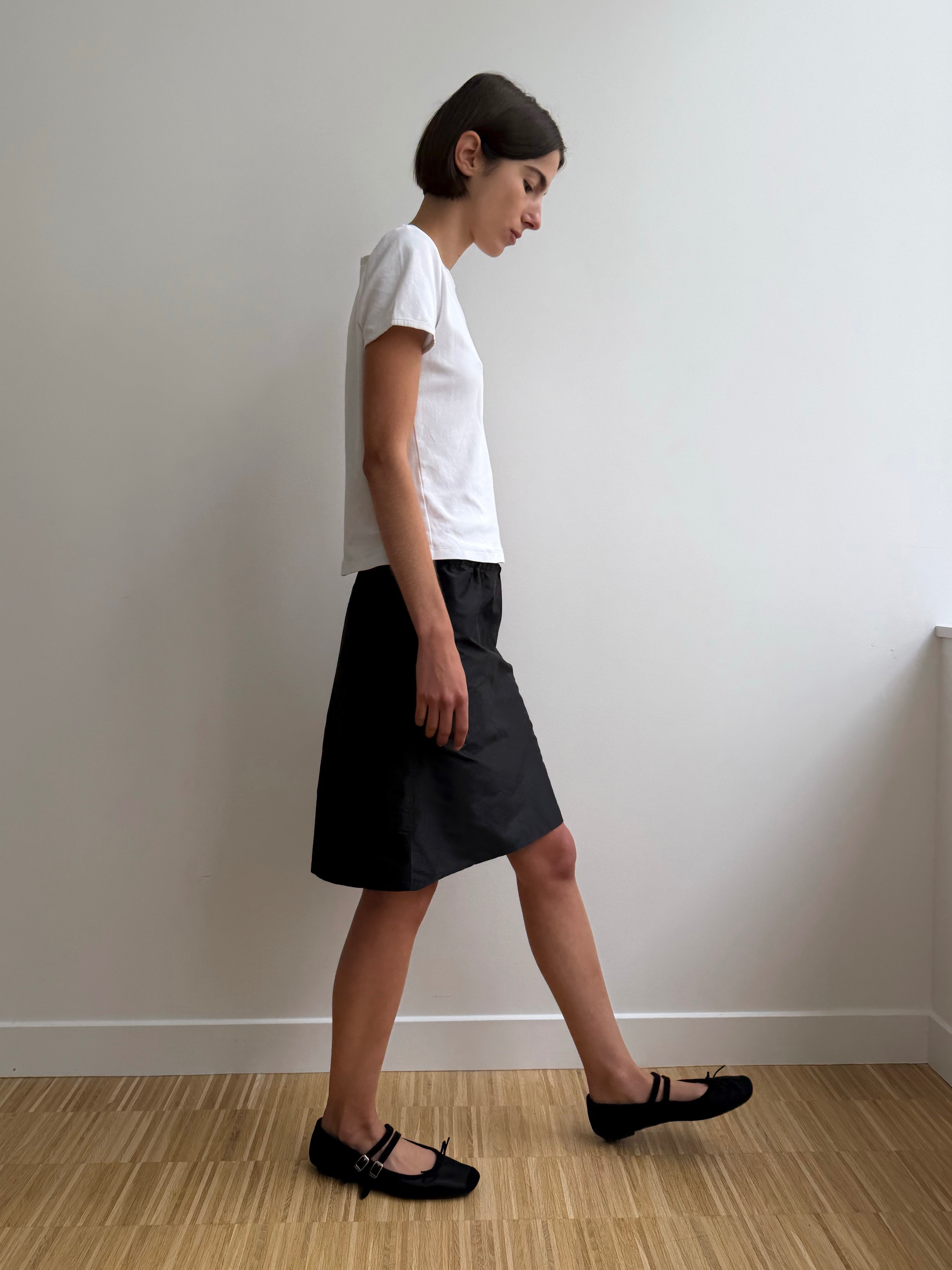 Hai x BC Silk Straight Skirt - Black – Brooke Callahan