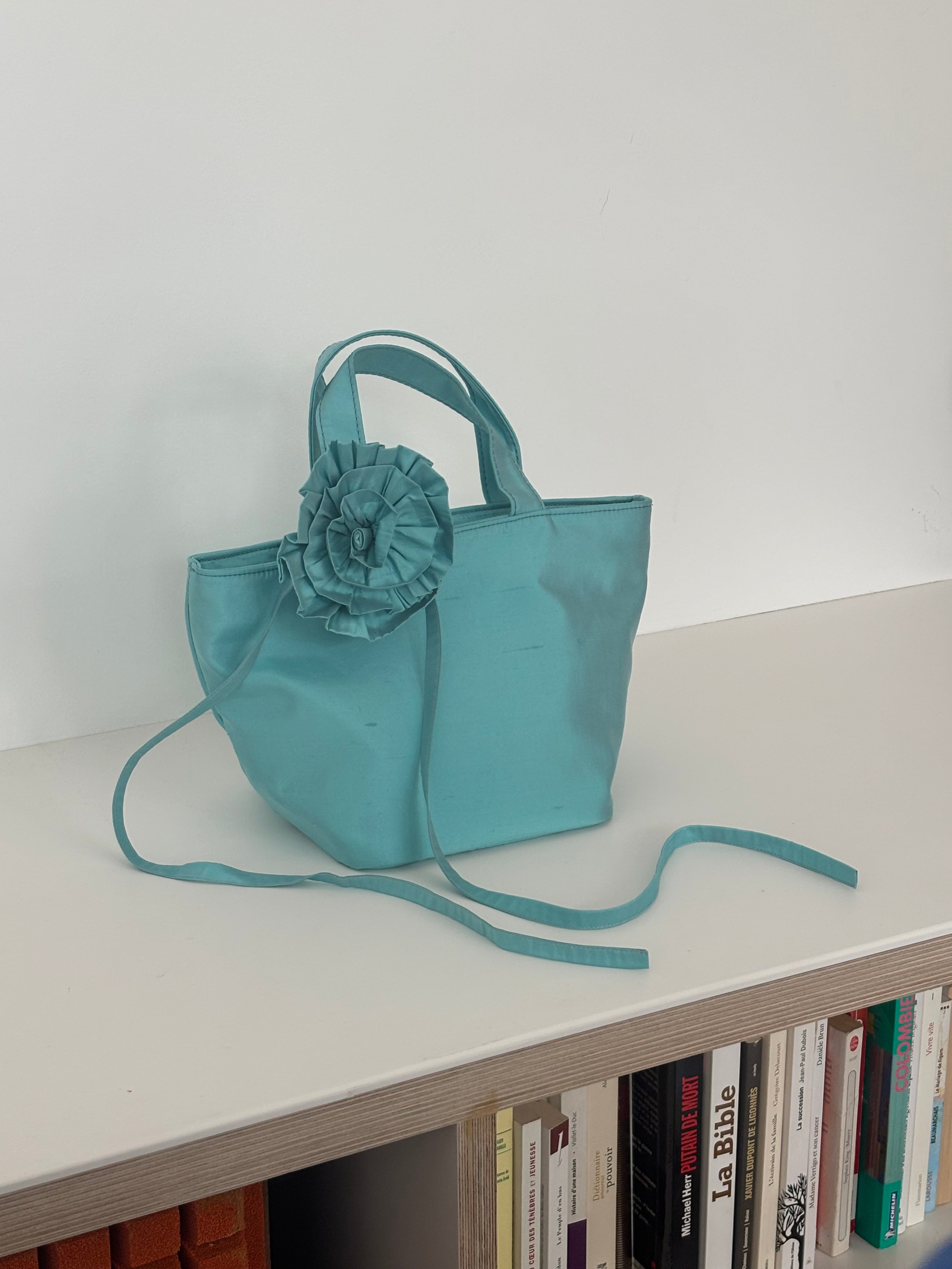 Hai x BC Silk Bag - Aqua – Brooke Callahan