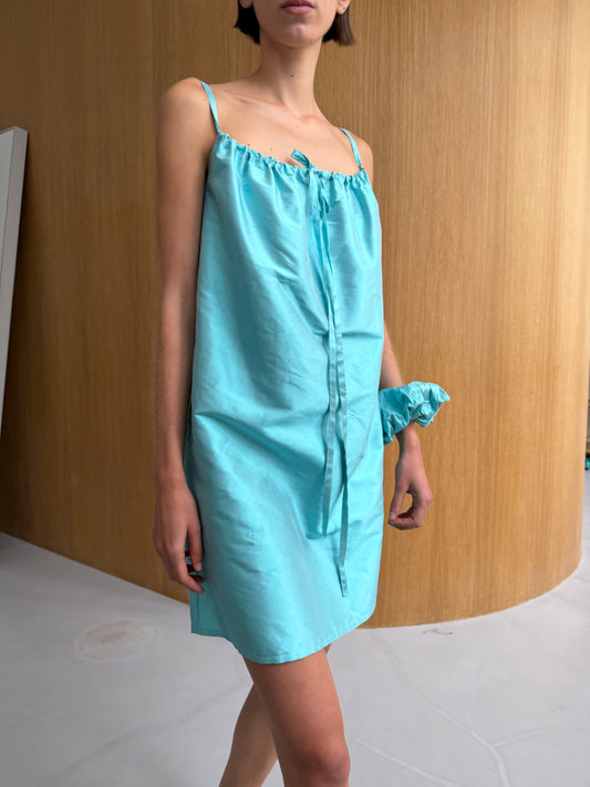 Hai x BC Silk Bow Dress - Aqua