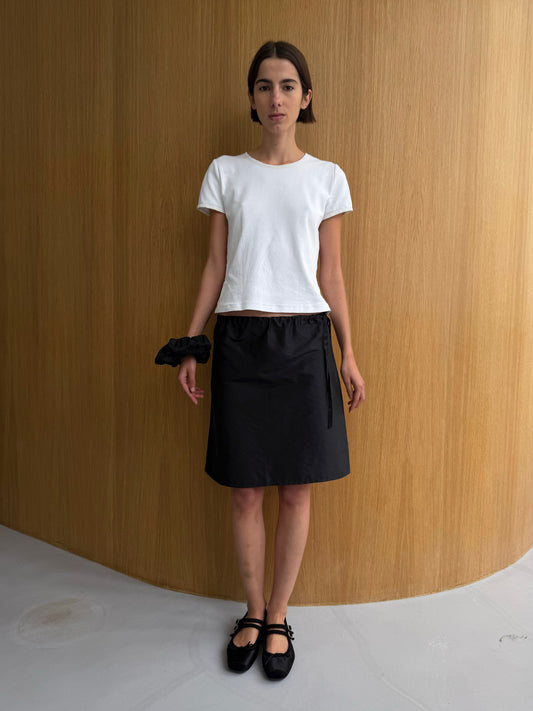Hai x BC Silk Straight Skirt - Black