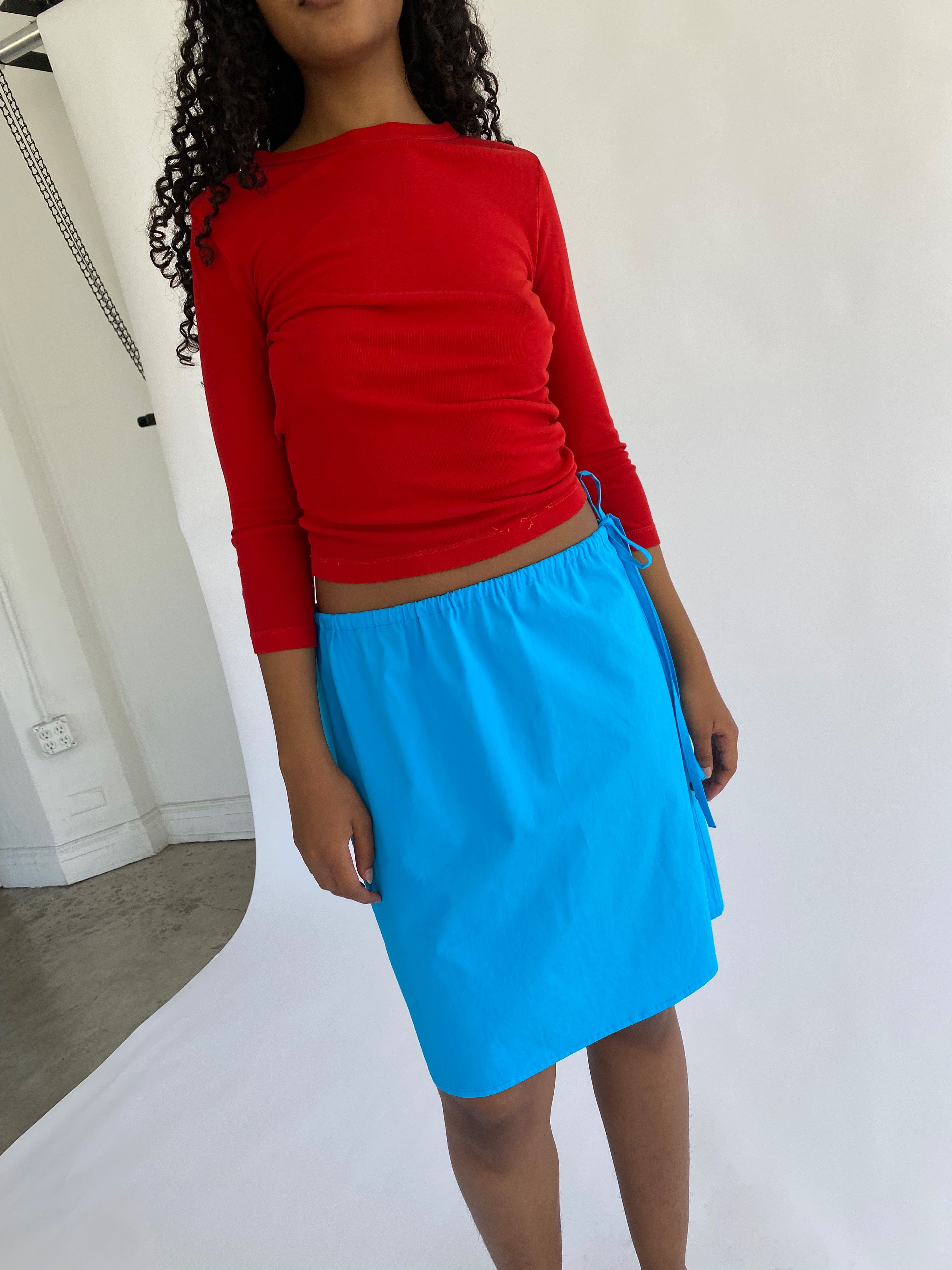Straight Skirt - Turquoise – Brooke Callahan