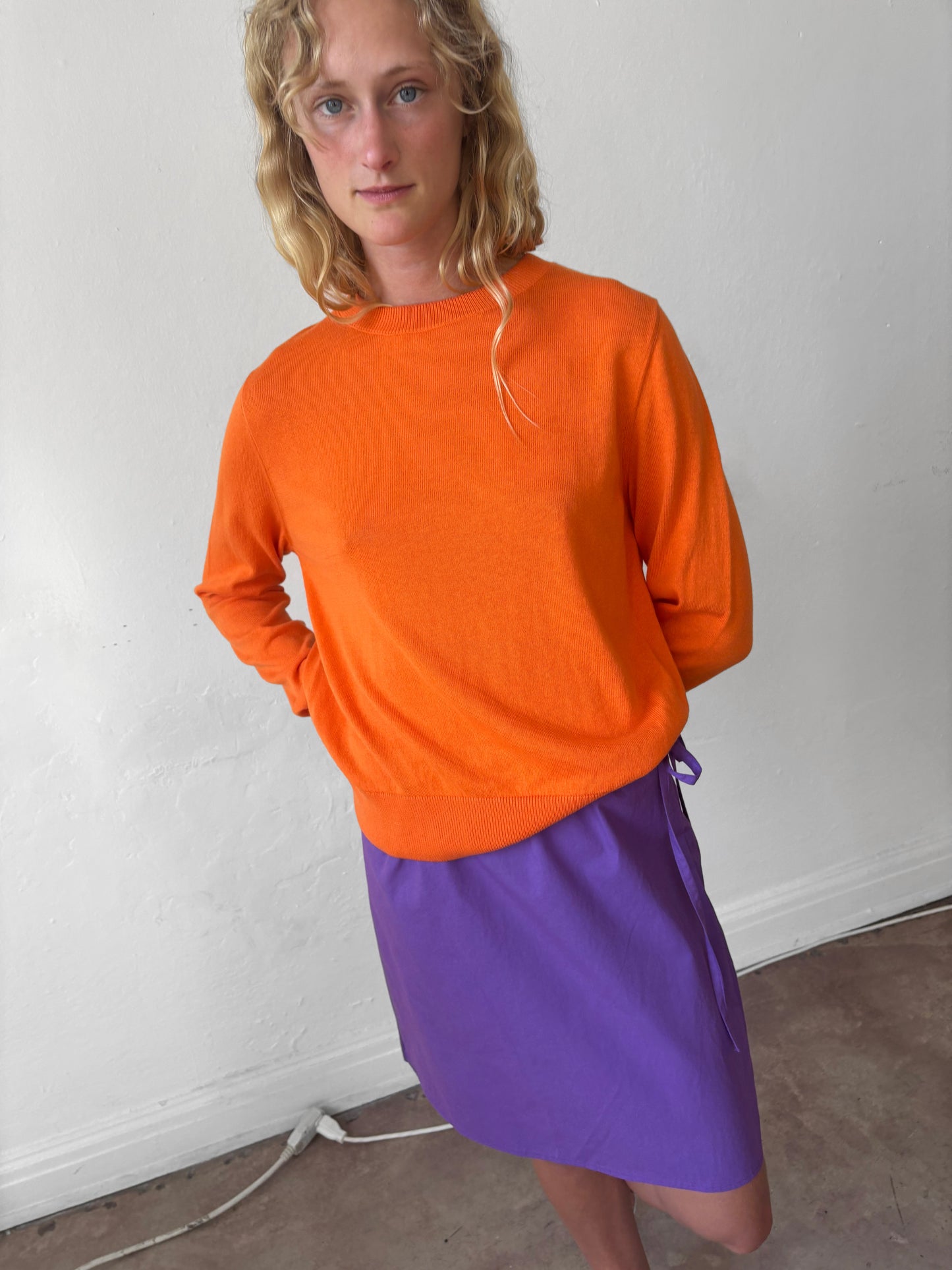 Crew Sweater - Orange