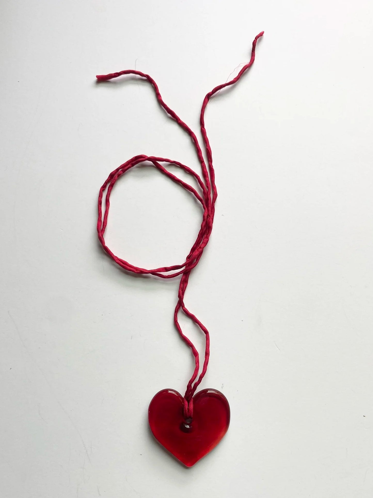 XL Heart Pendant - Red