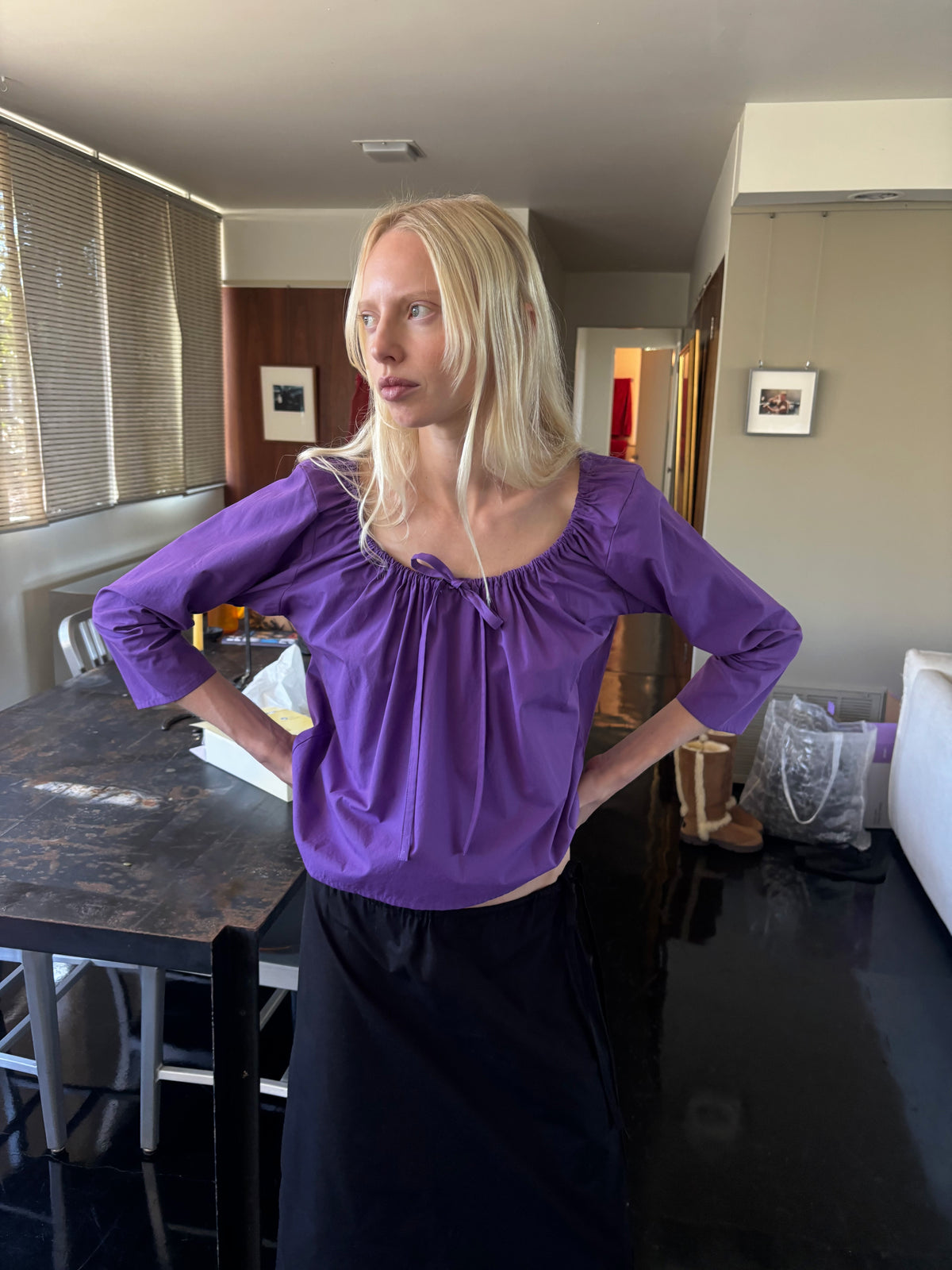 Scoop Top - Purple