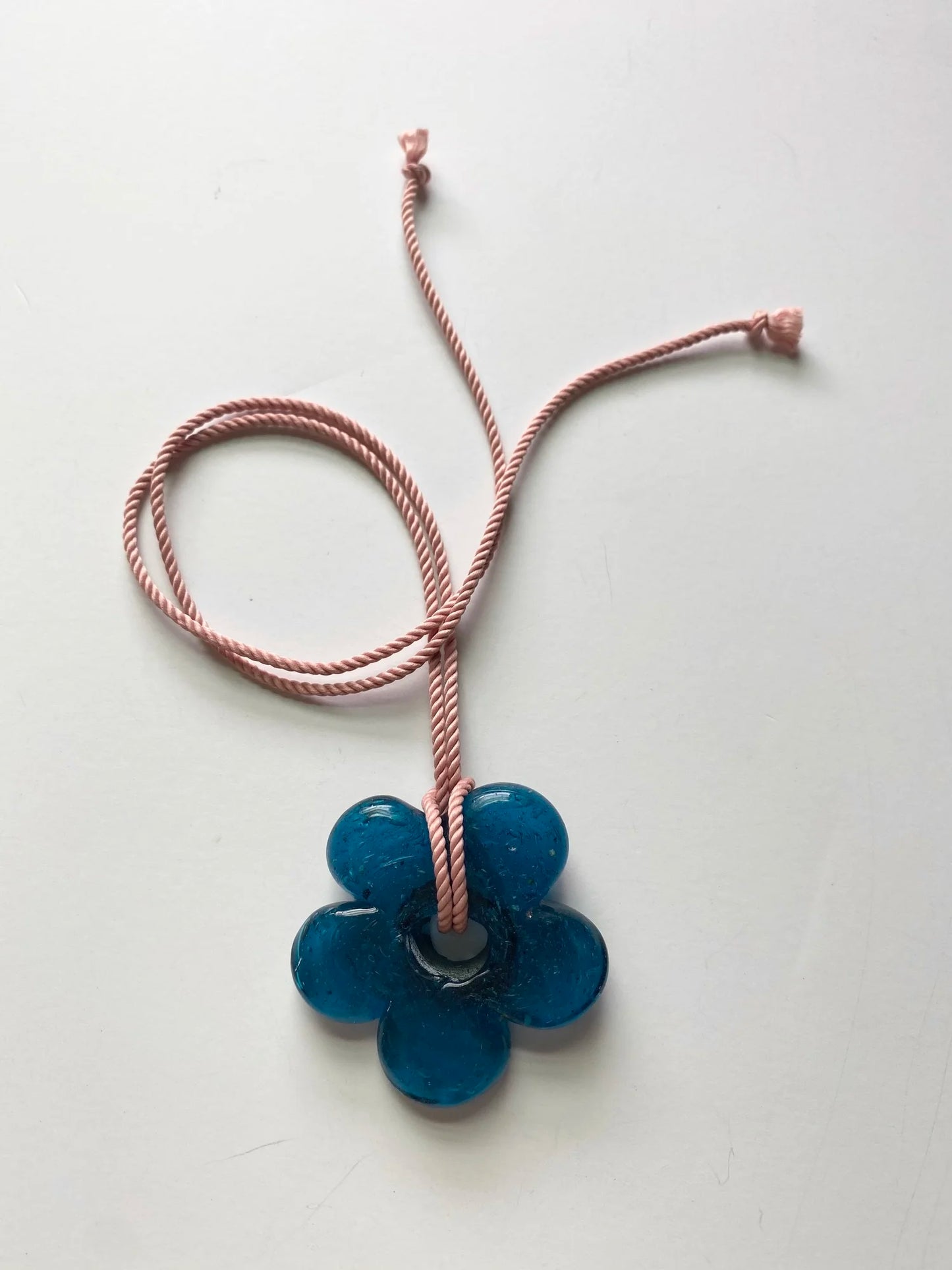 XL Flower Pendant - Pink/Turquoise