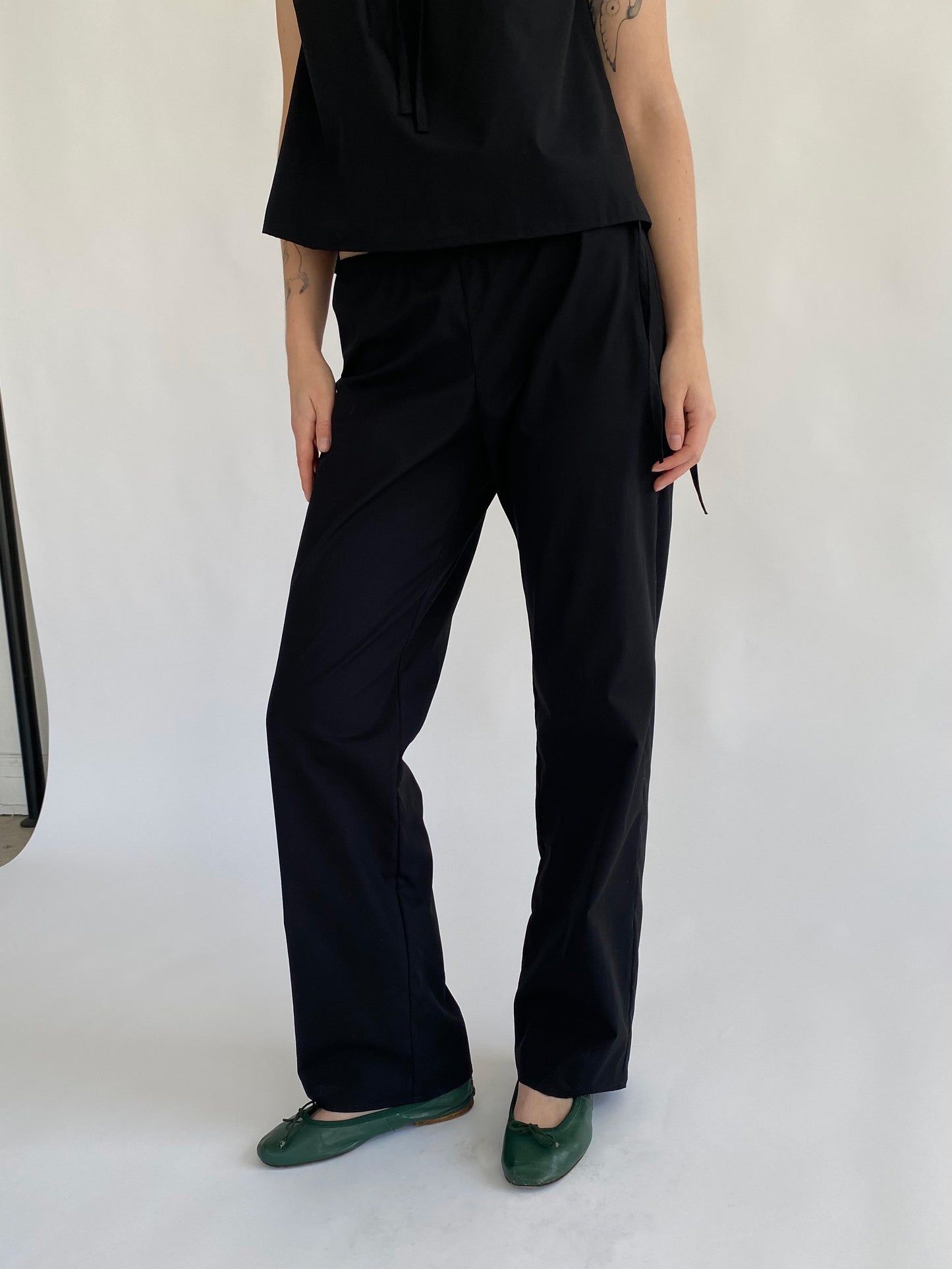 Tie Pants - Black