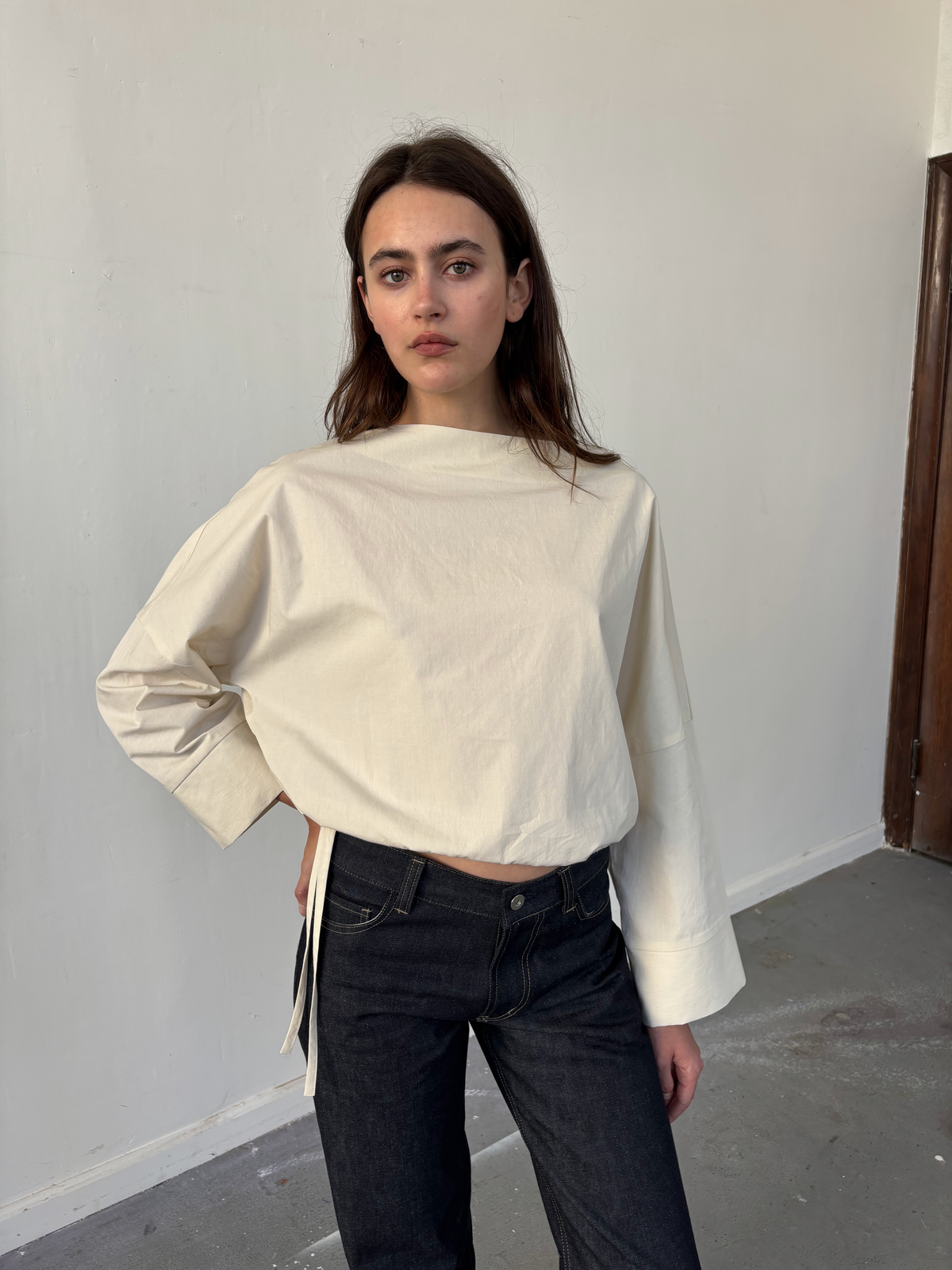 Cuff Top - Rice – Brooke Callahan Cuff Top - Rice – Brooke Callahan