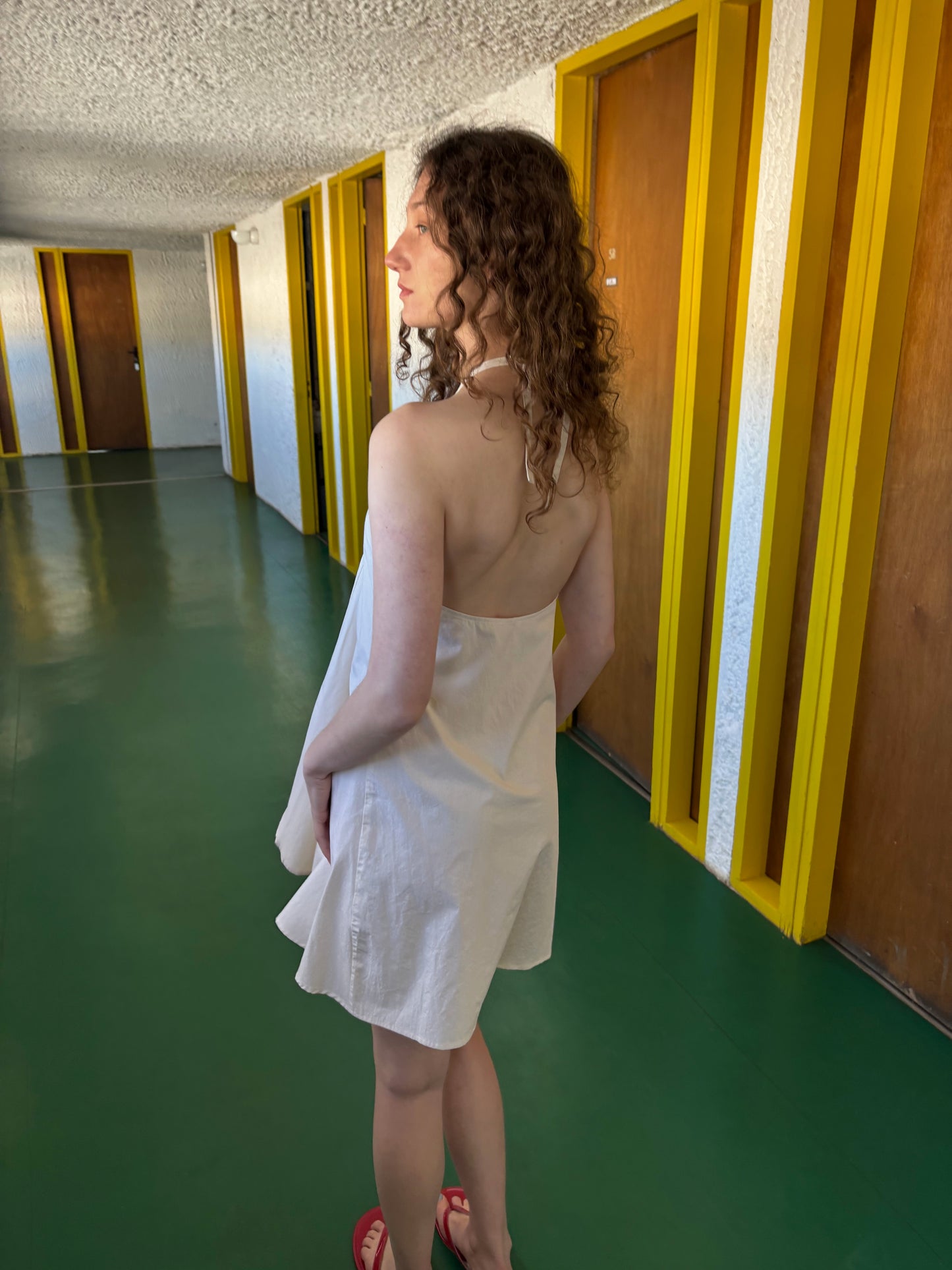 Halter Dress - Rice