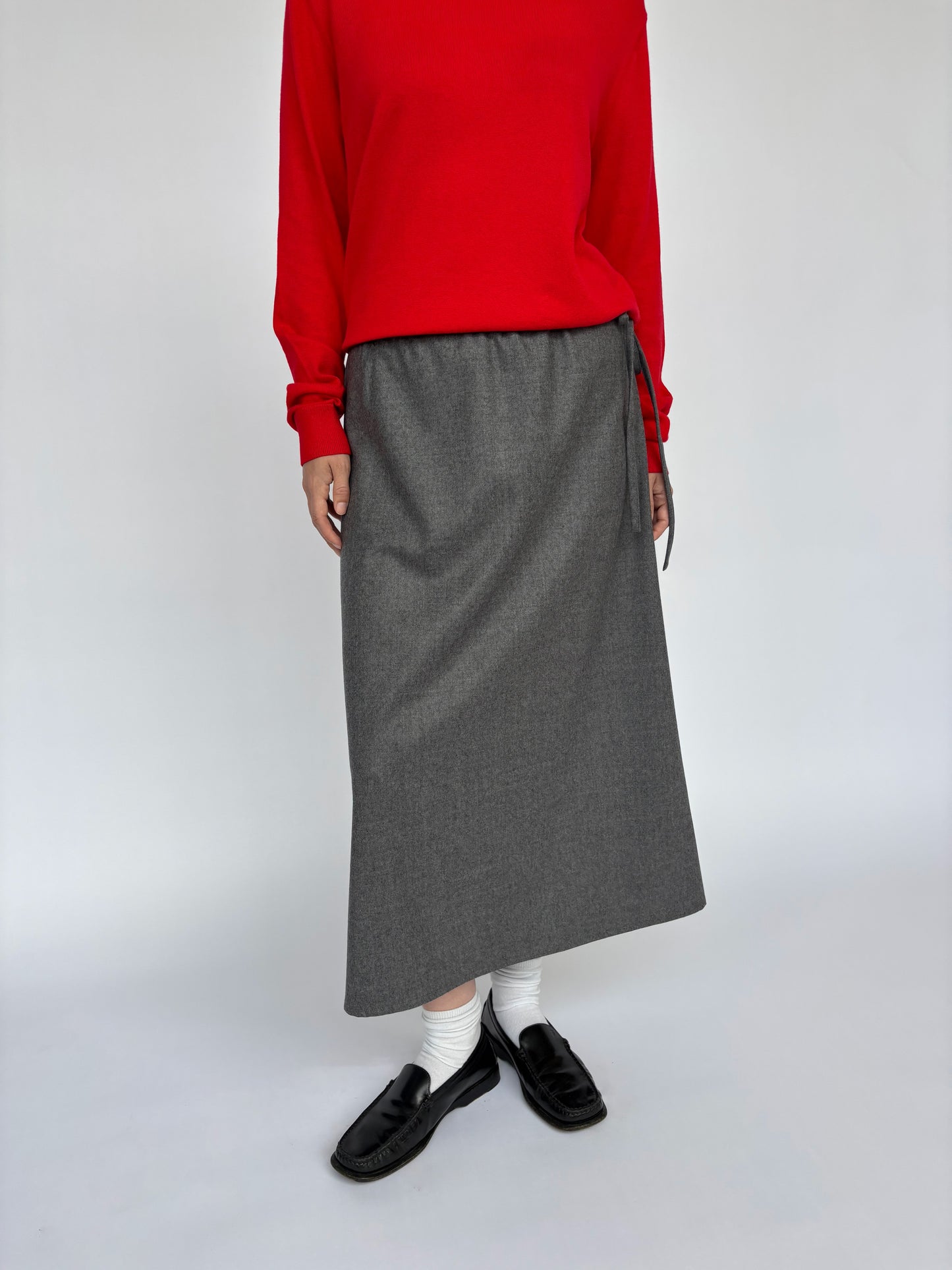 Wool Skirt - Grey