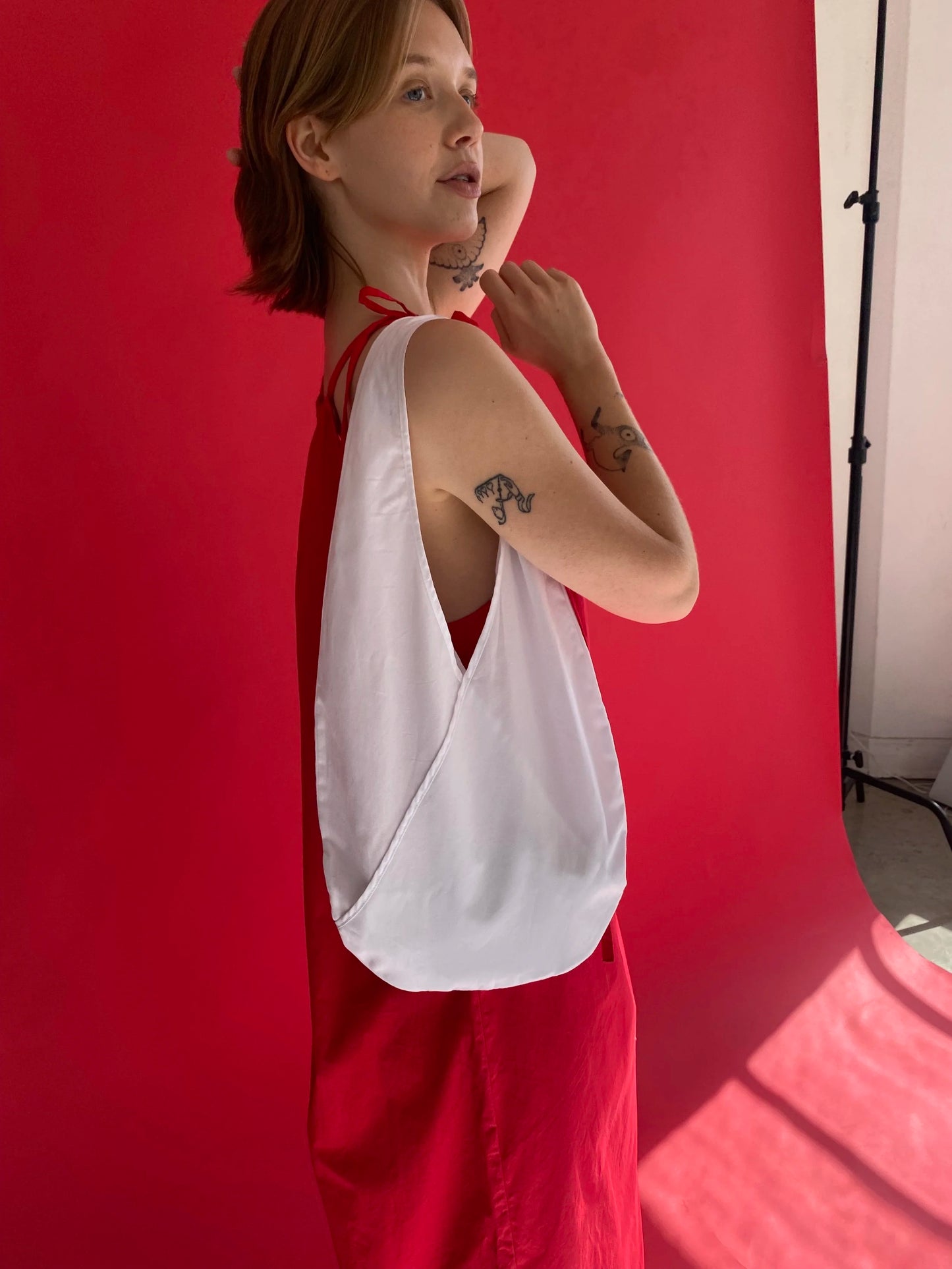 Criss Cross Bag -  White