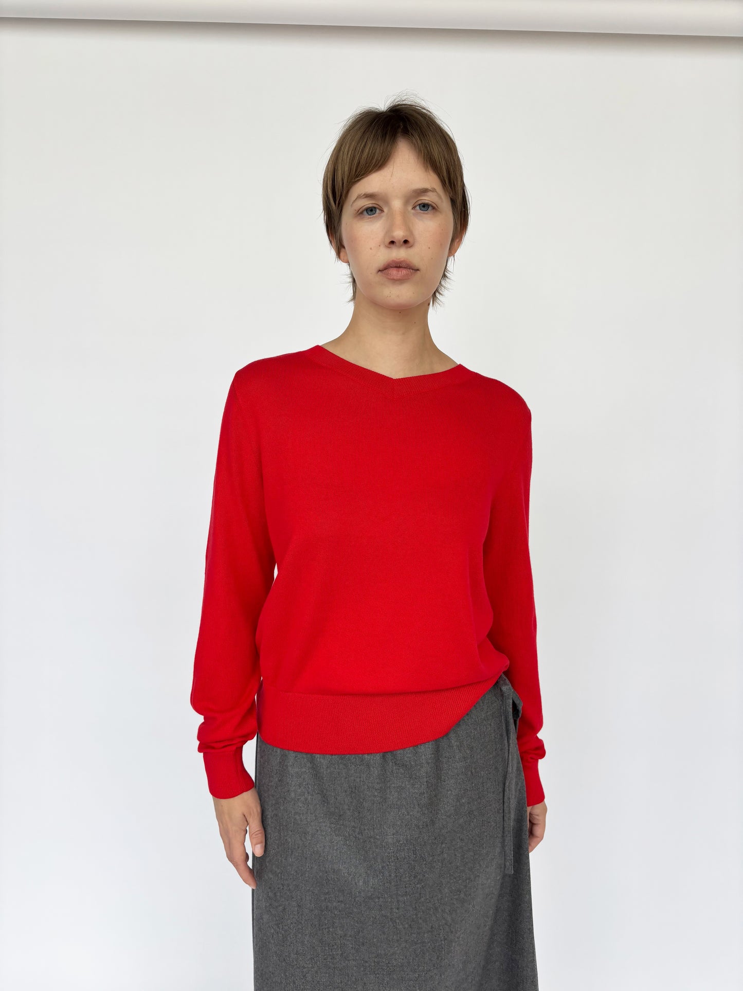 V Sweater - Red