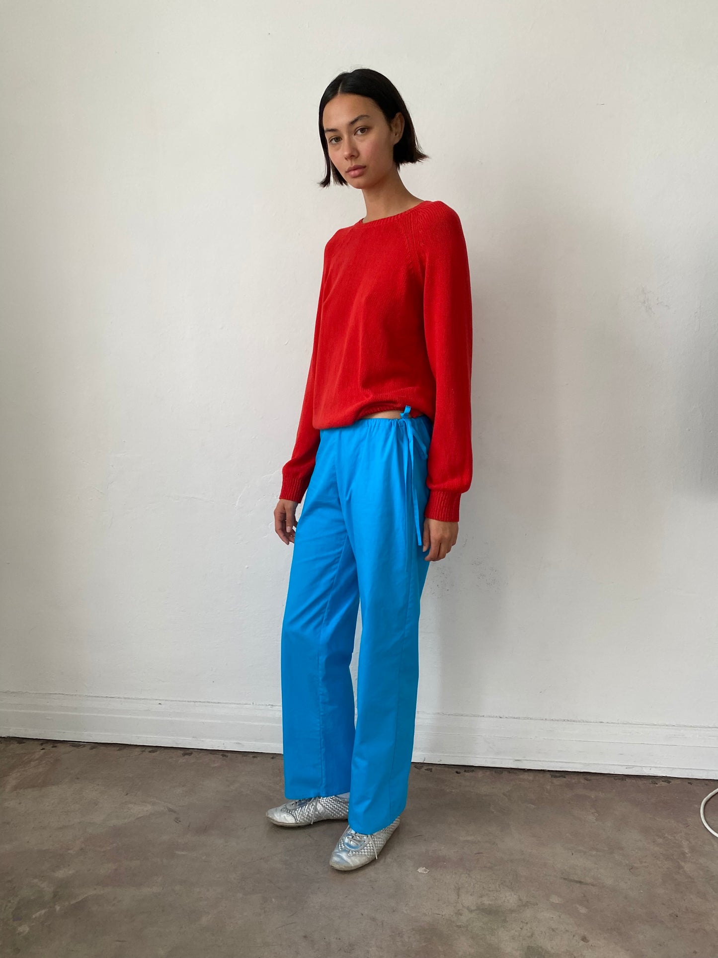 Tie Pants - Turquoise