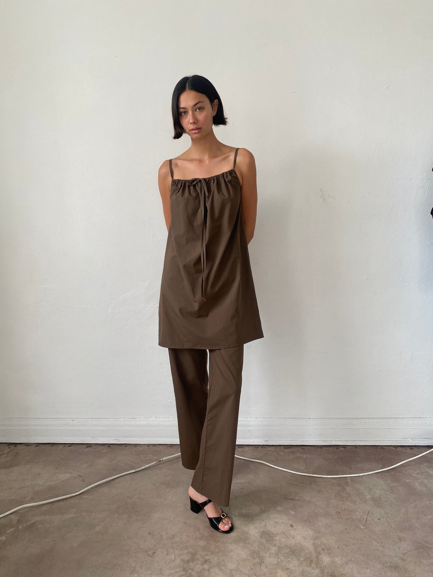 brown dress with bows Bow Dress