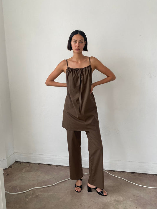 Bow Dress - Chocolate