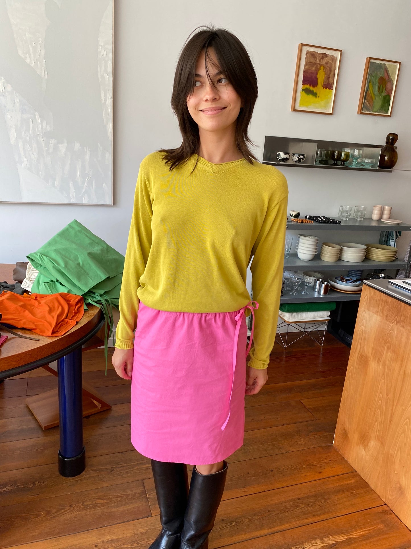 Straight Skirt - Pink