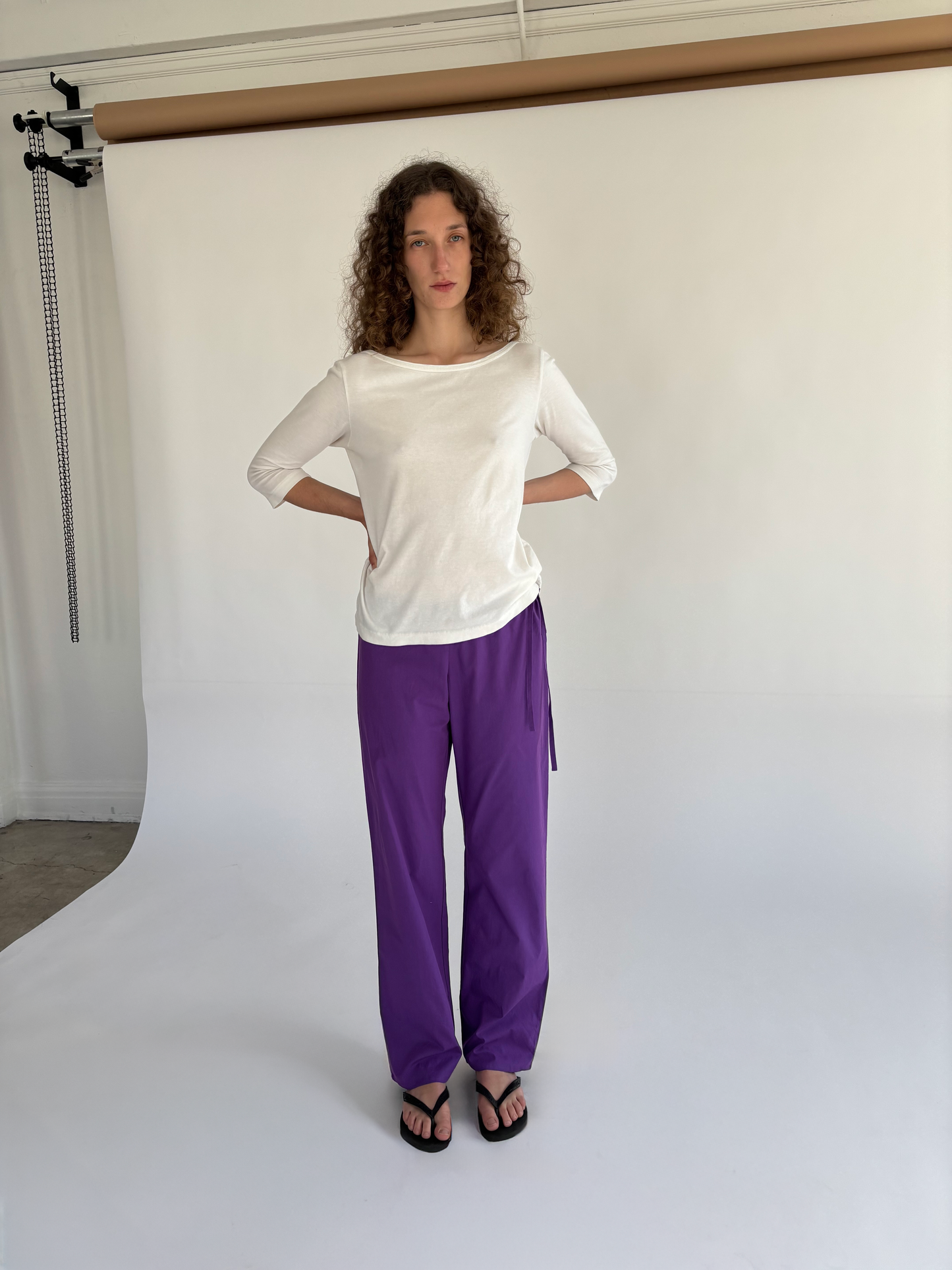 Tie Pants - Purple