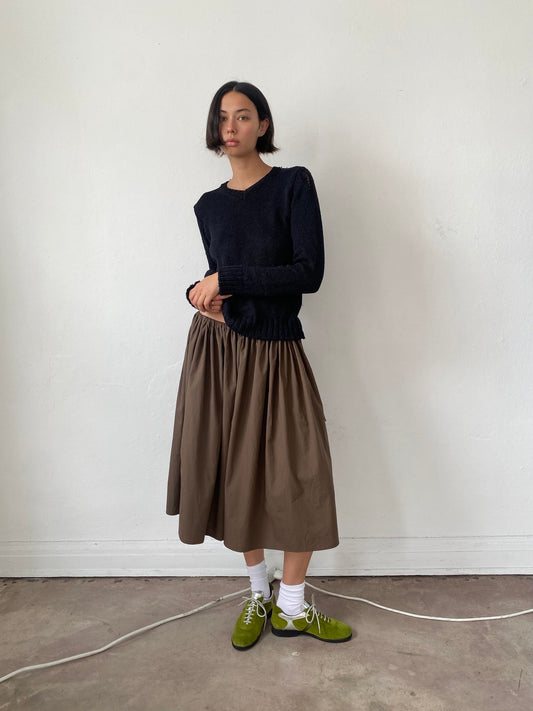 Tie Skirt - Chocolate