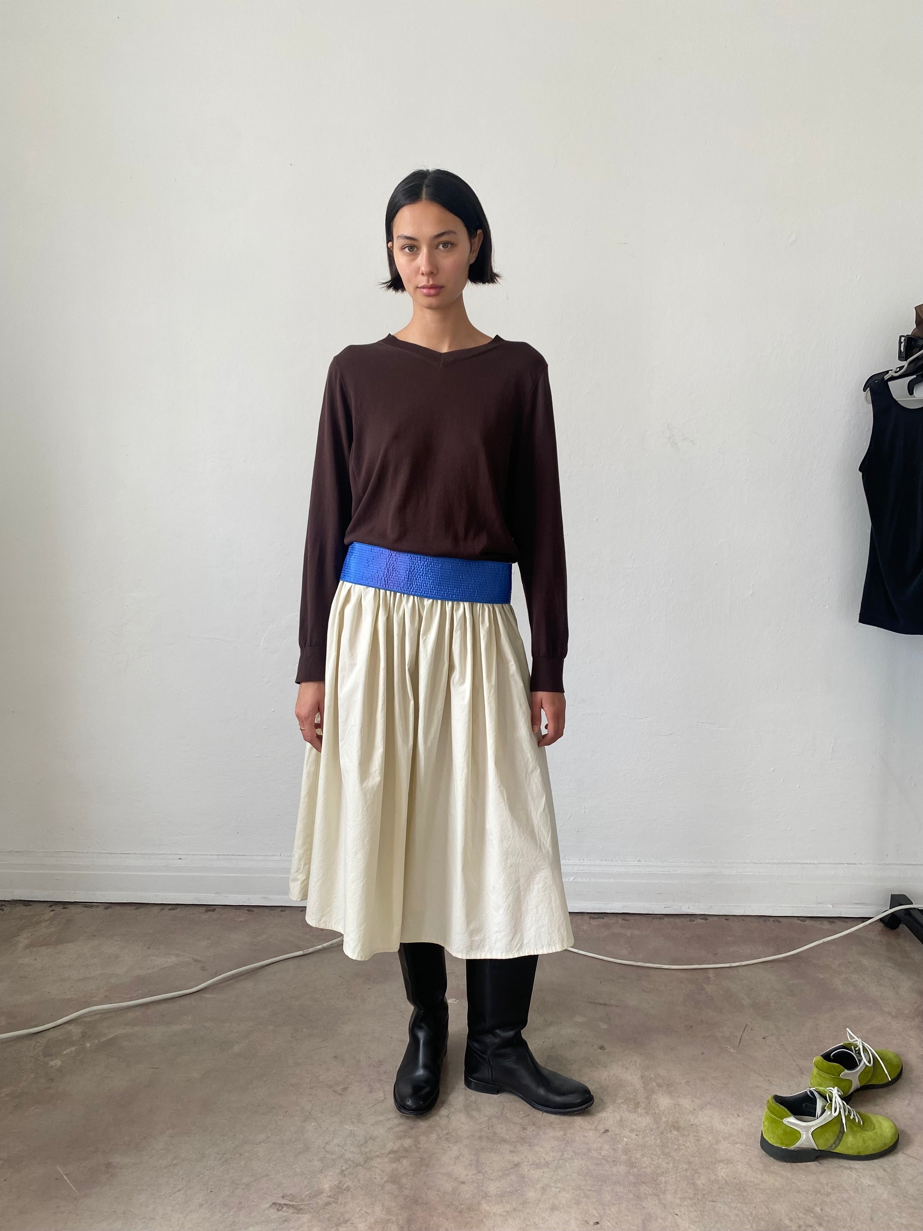 Tie Skirt - Rice – Brooke Callahan