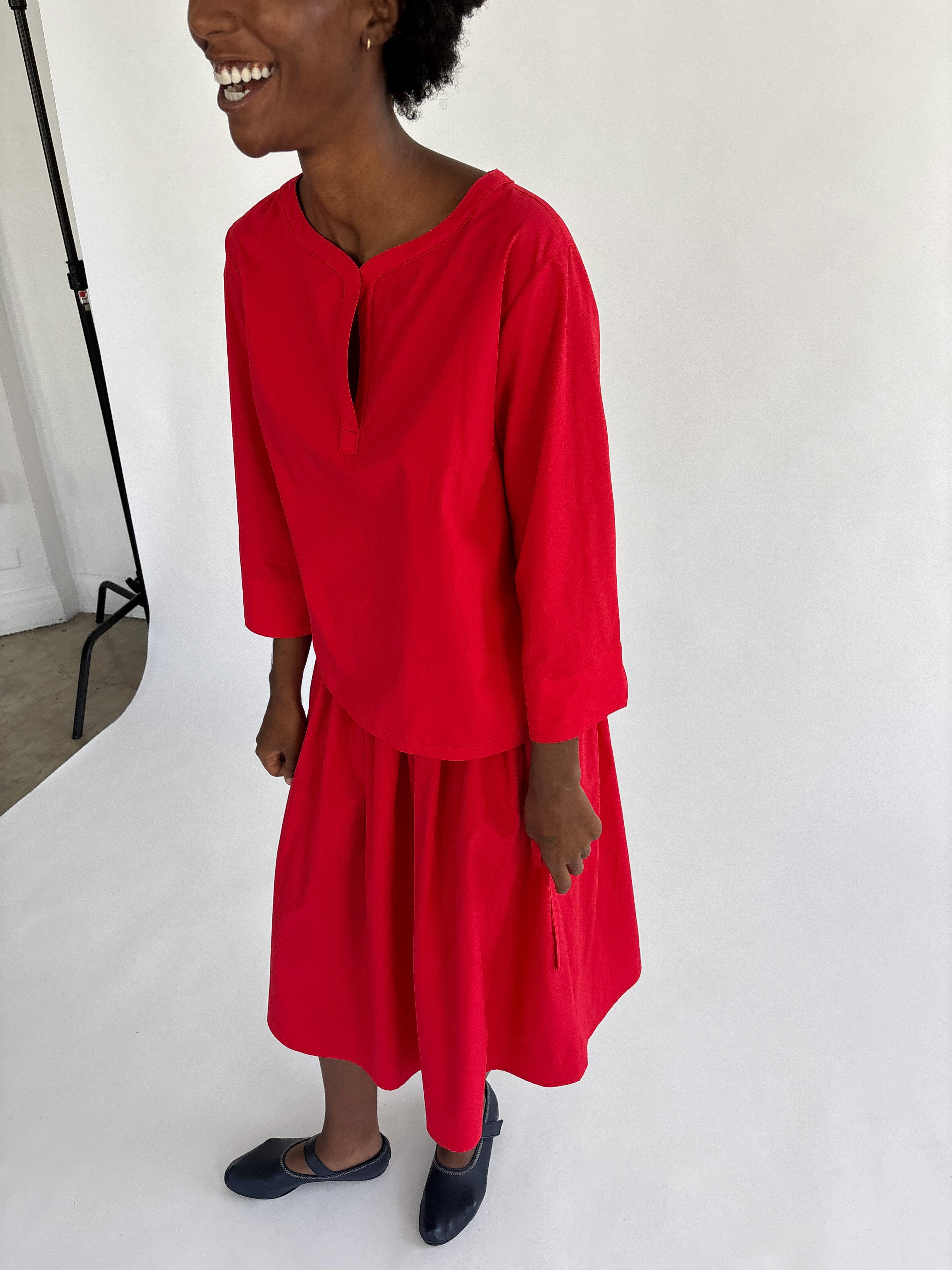 Slit Top - Red – Brooke Callahan