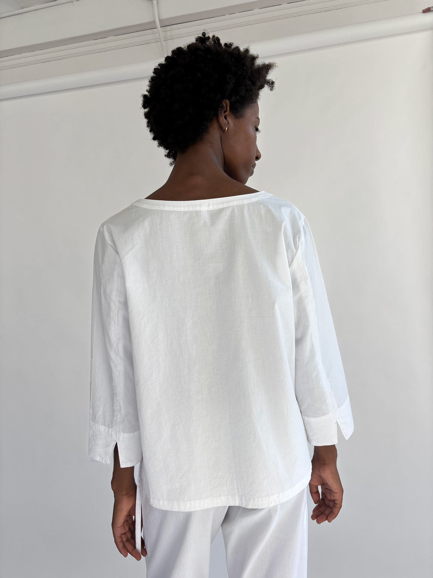 Slit Top - White