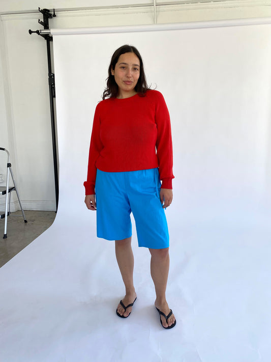 Tie Shorts - Turquoise