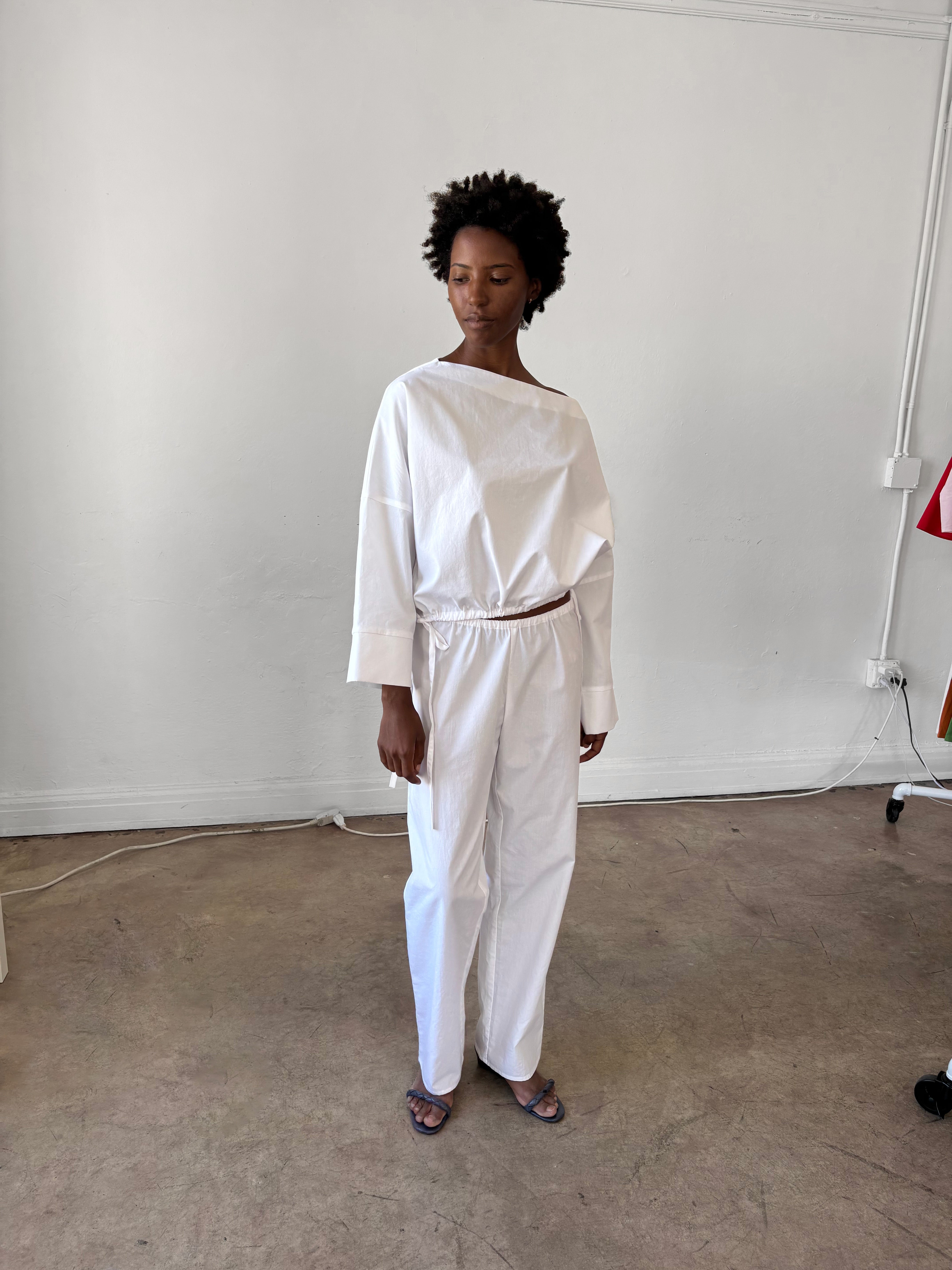 Cuff Top - White – Brooke Callahan