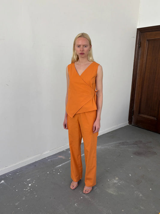 Wrap Top - Orange