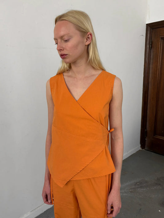 Wrap Top - Orange