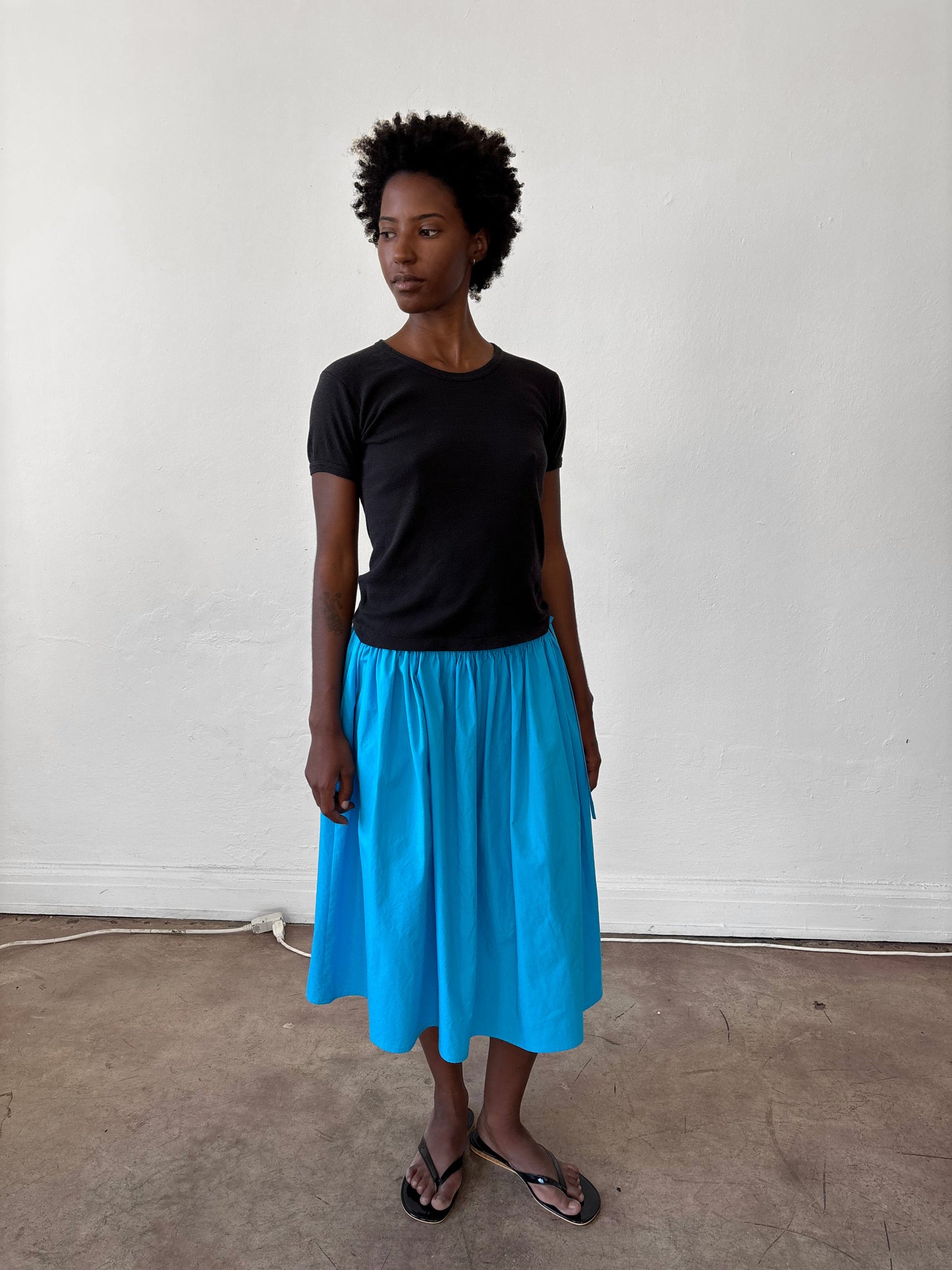 Tie Skirt - Turquoise