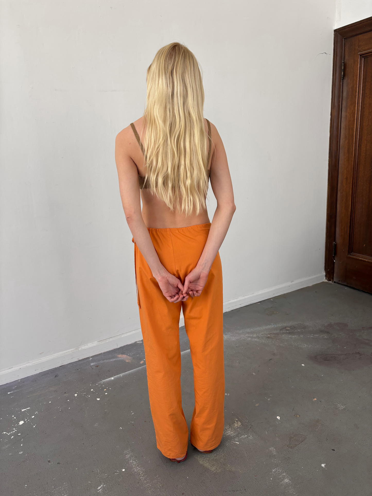 Tie Pants - Orange