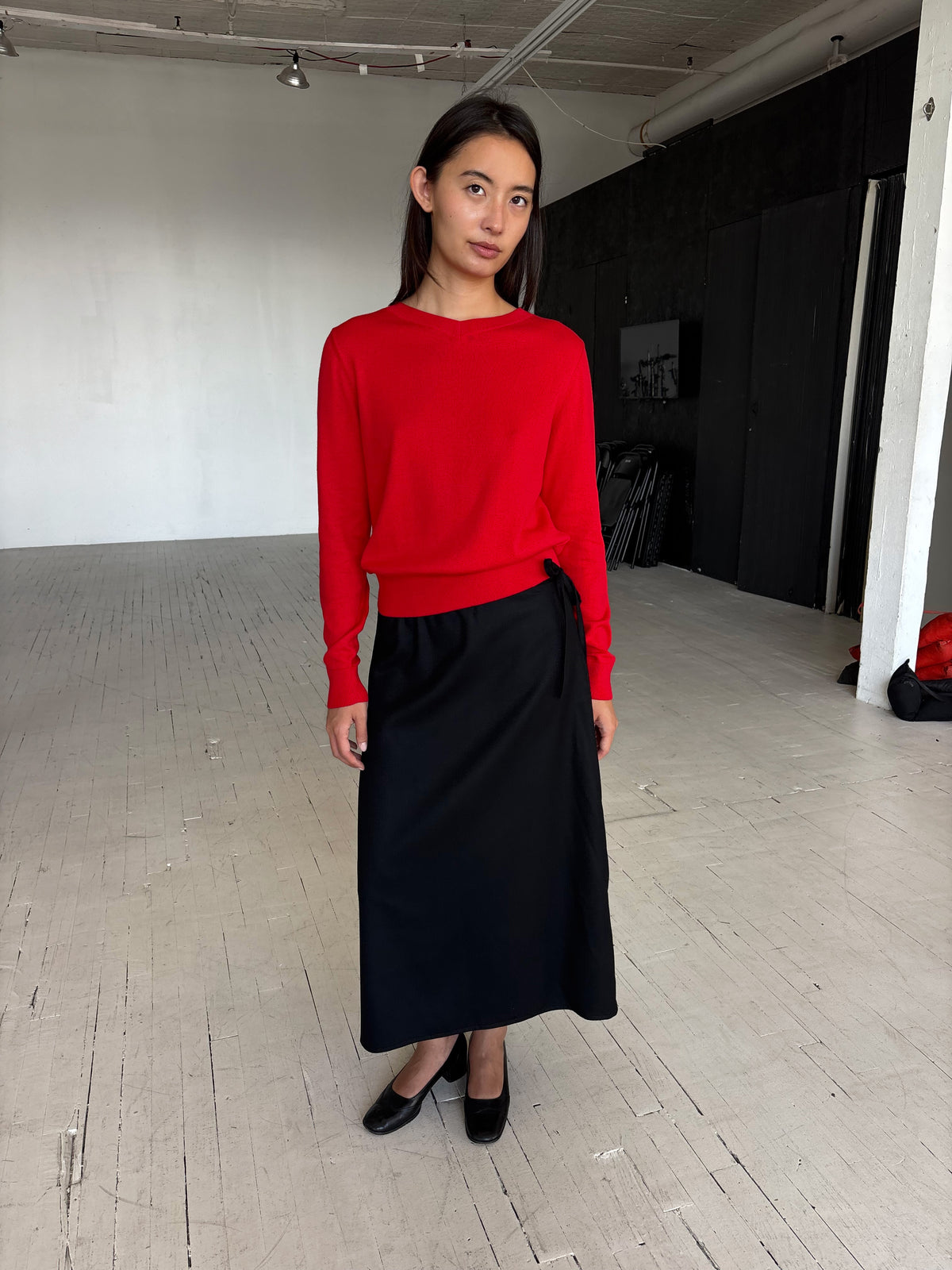 Wool Skirt - Black