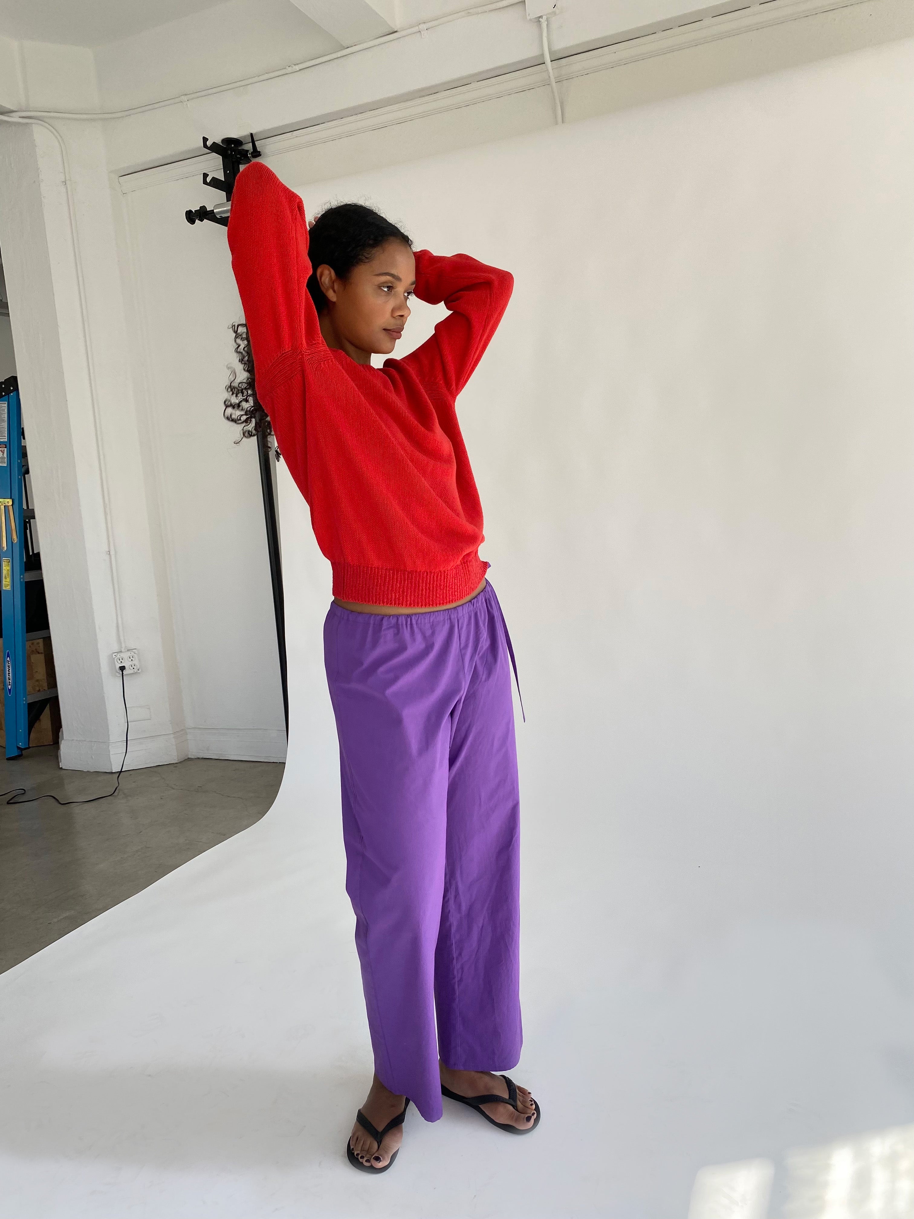 Tie Pants - Purple – Brooke Callahan