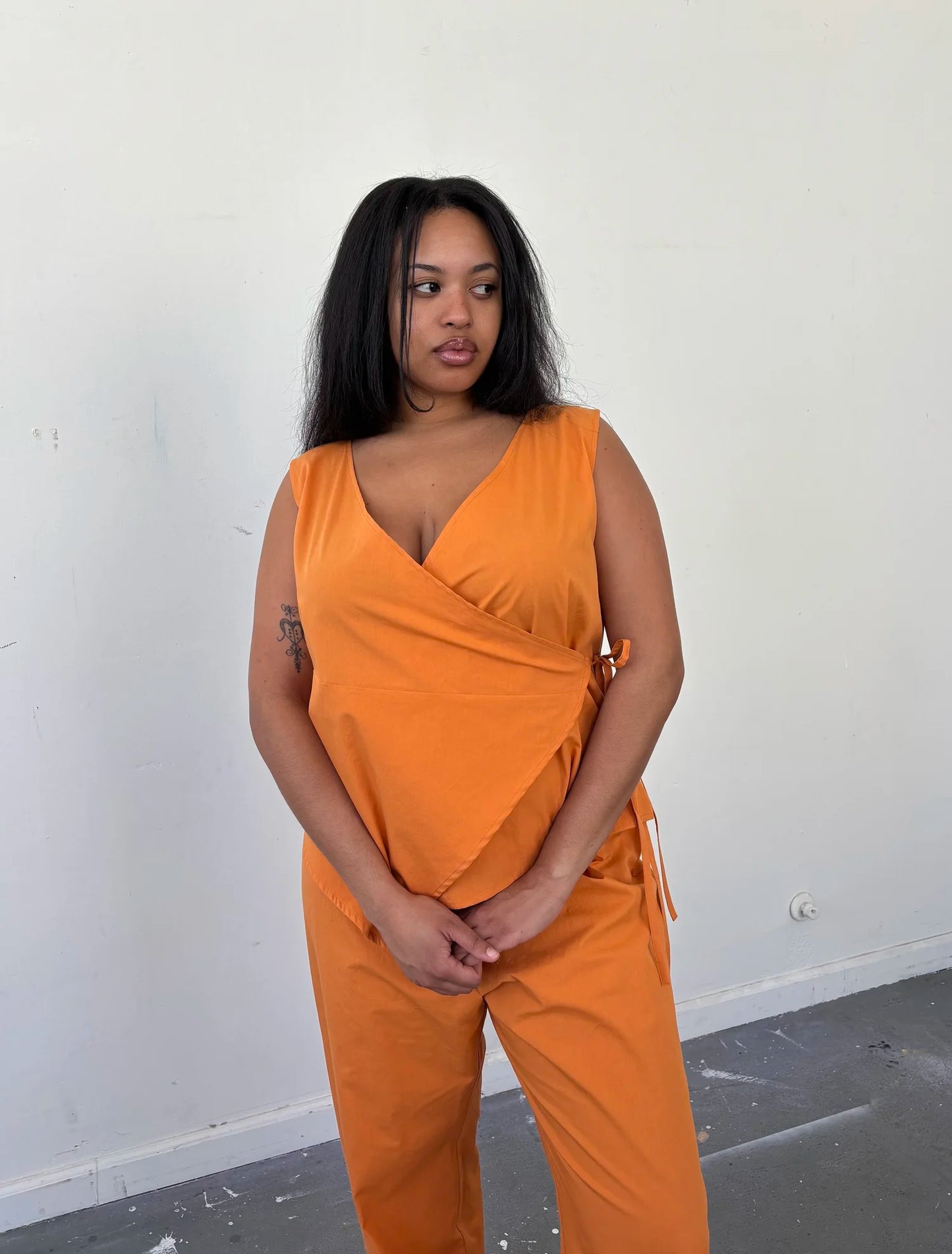 Wrap Top - Orange